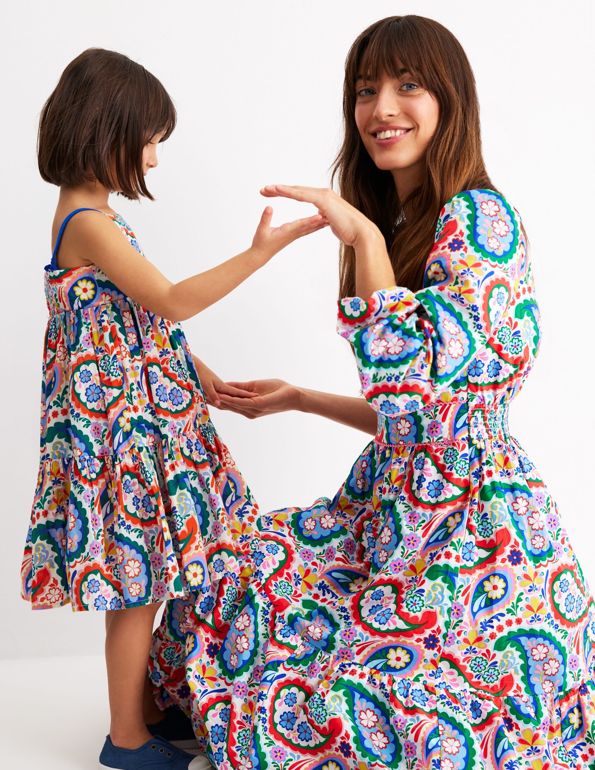 Violet Midi Dress-Multi, Meadow Paisley - Image 9