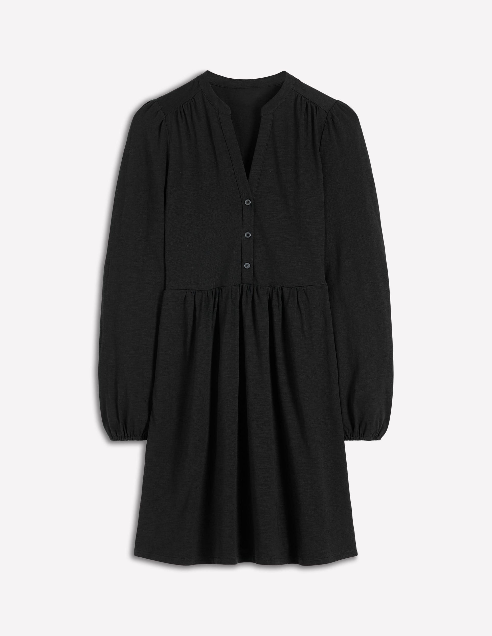 Amy Short Jersey Dress-Black-5