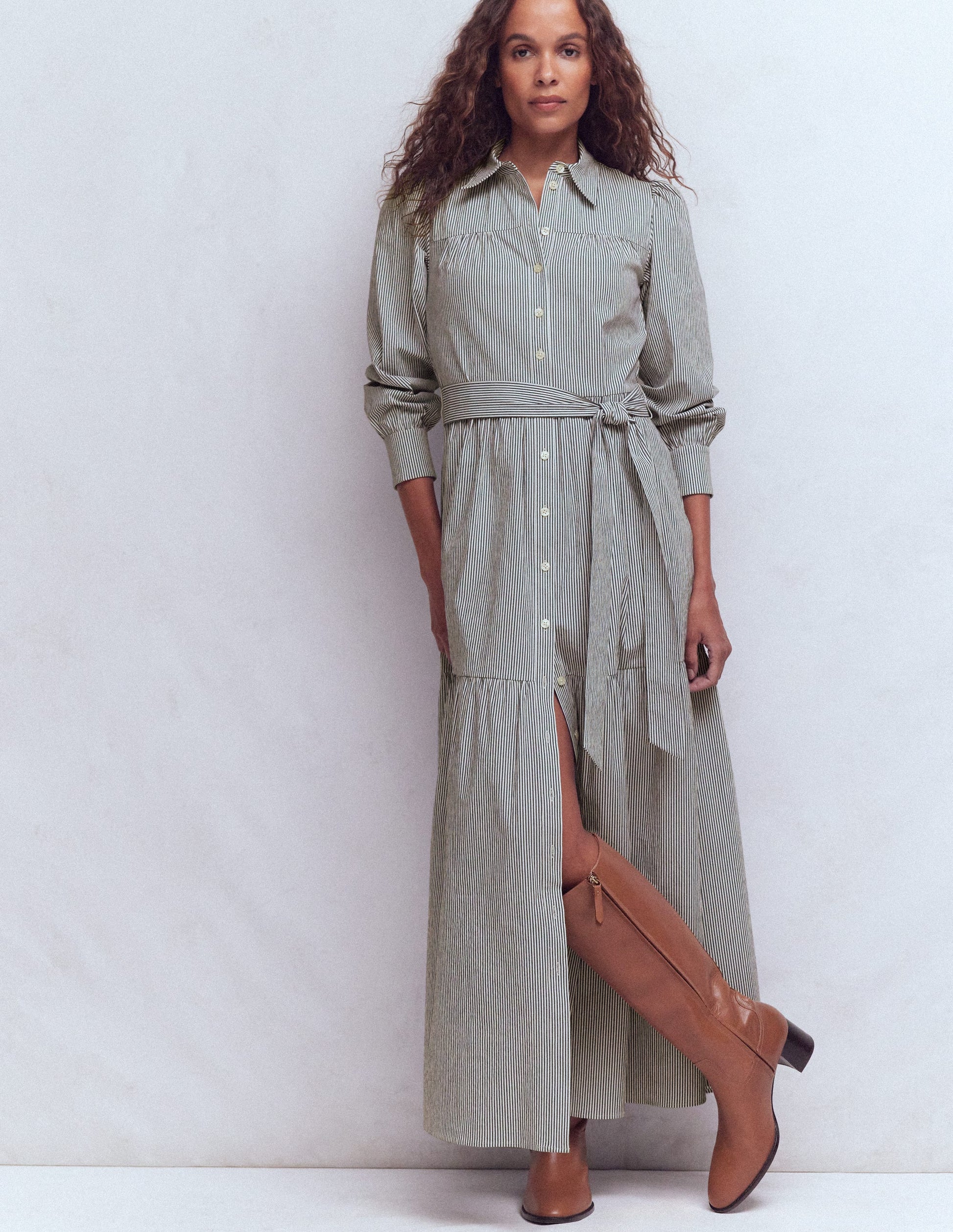 Boden Women's Ellie Cotton Maxi Shirt Dress | Size 2 Boden Women's Ellie Cotton Maxi Shirt Dress | Size 2