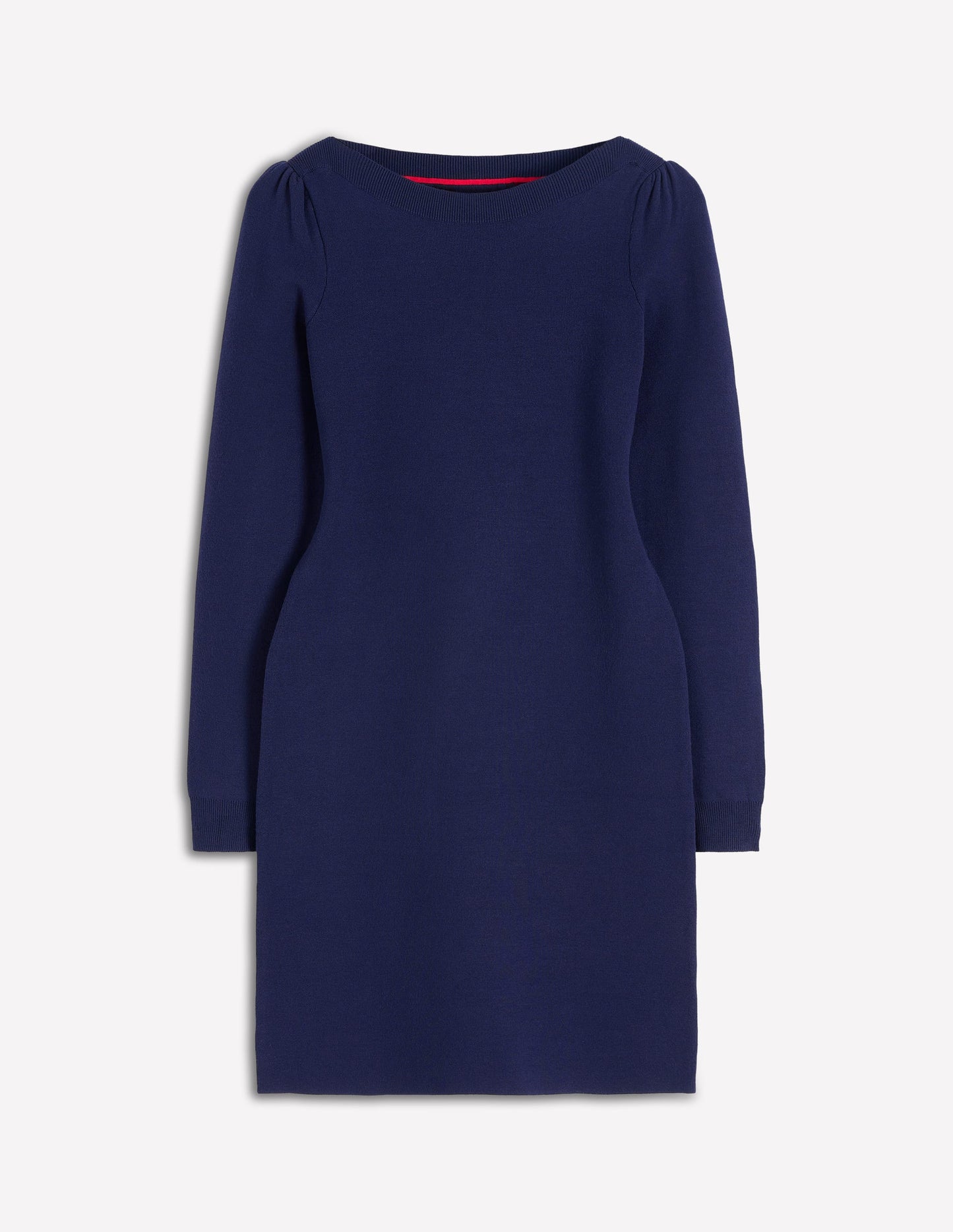 Tiana Tie Front Knitted Dress-Navy