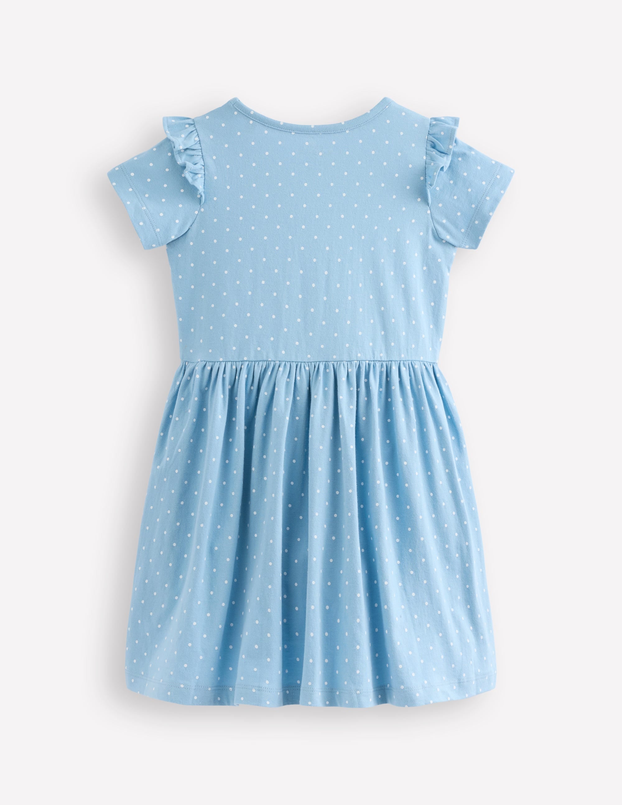 Jersey Applique Dress-Glacier Lake Spot - Image 2