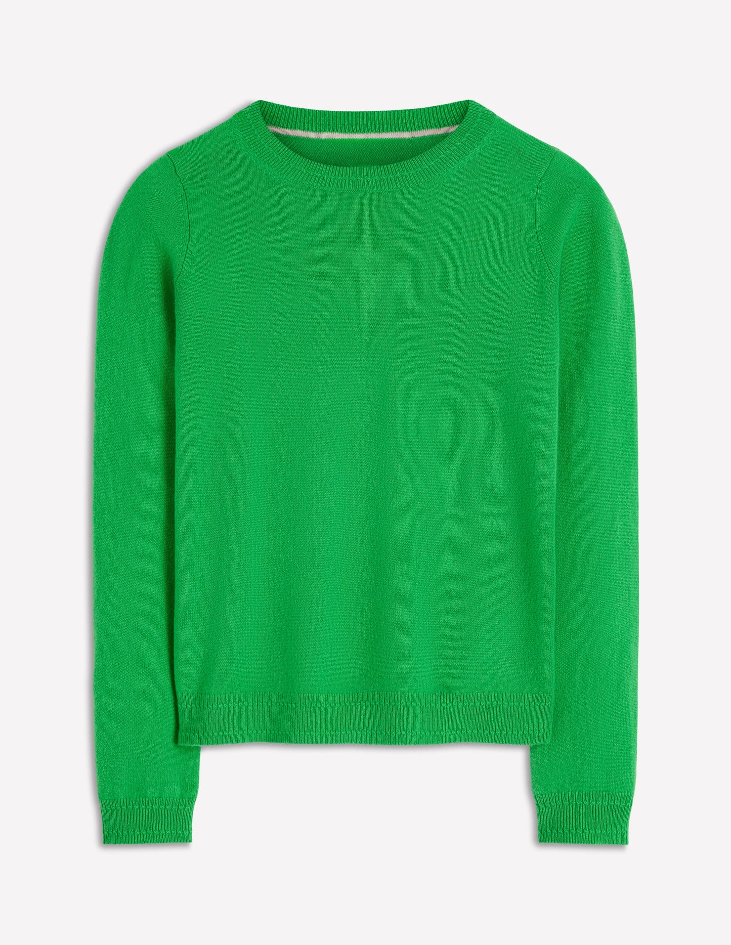 Eva Cashmere Crew Neck Sweater-Sapling Green