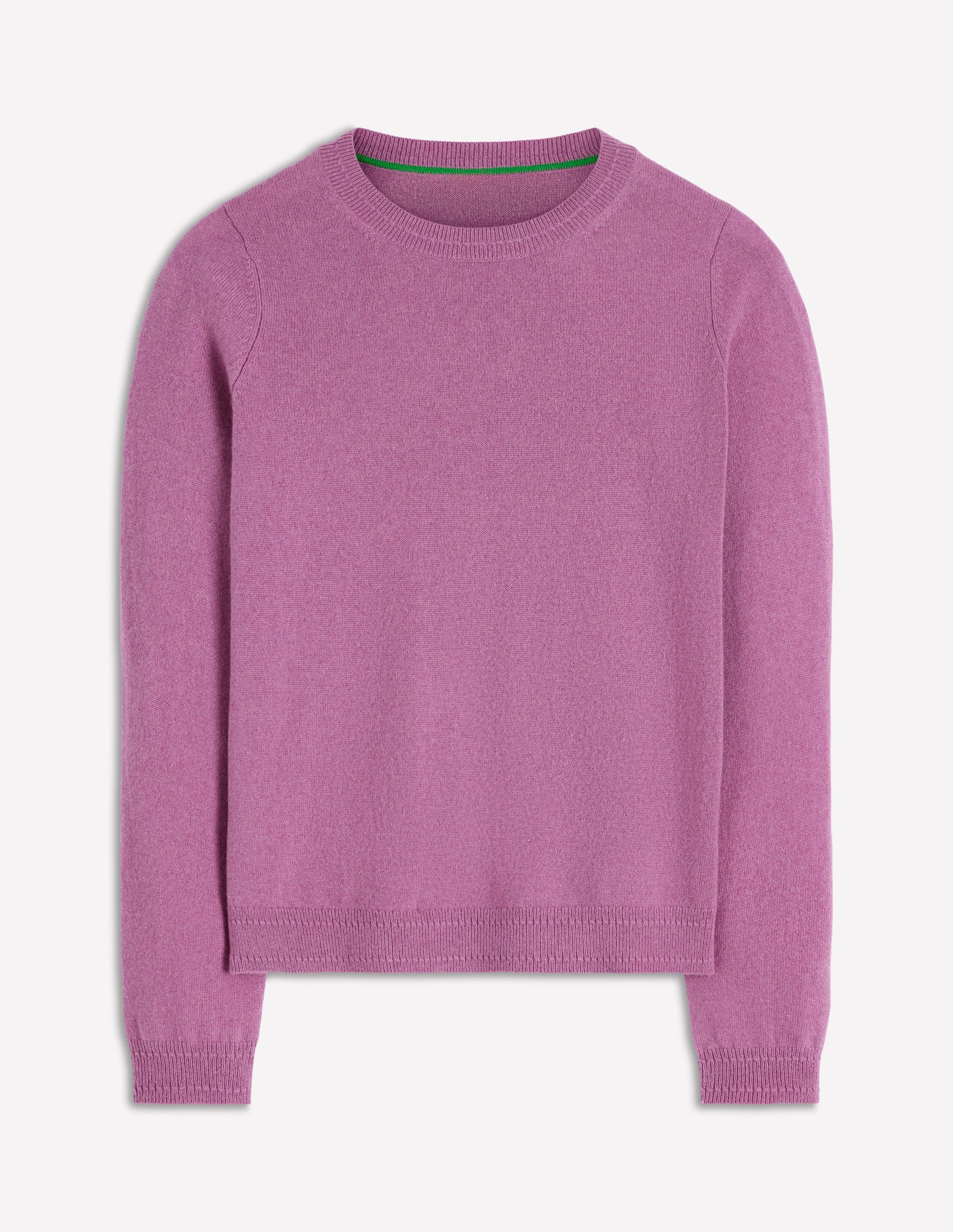 Eva Cashmere Crew Neck Sweater-Clover Purple | Boden USA