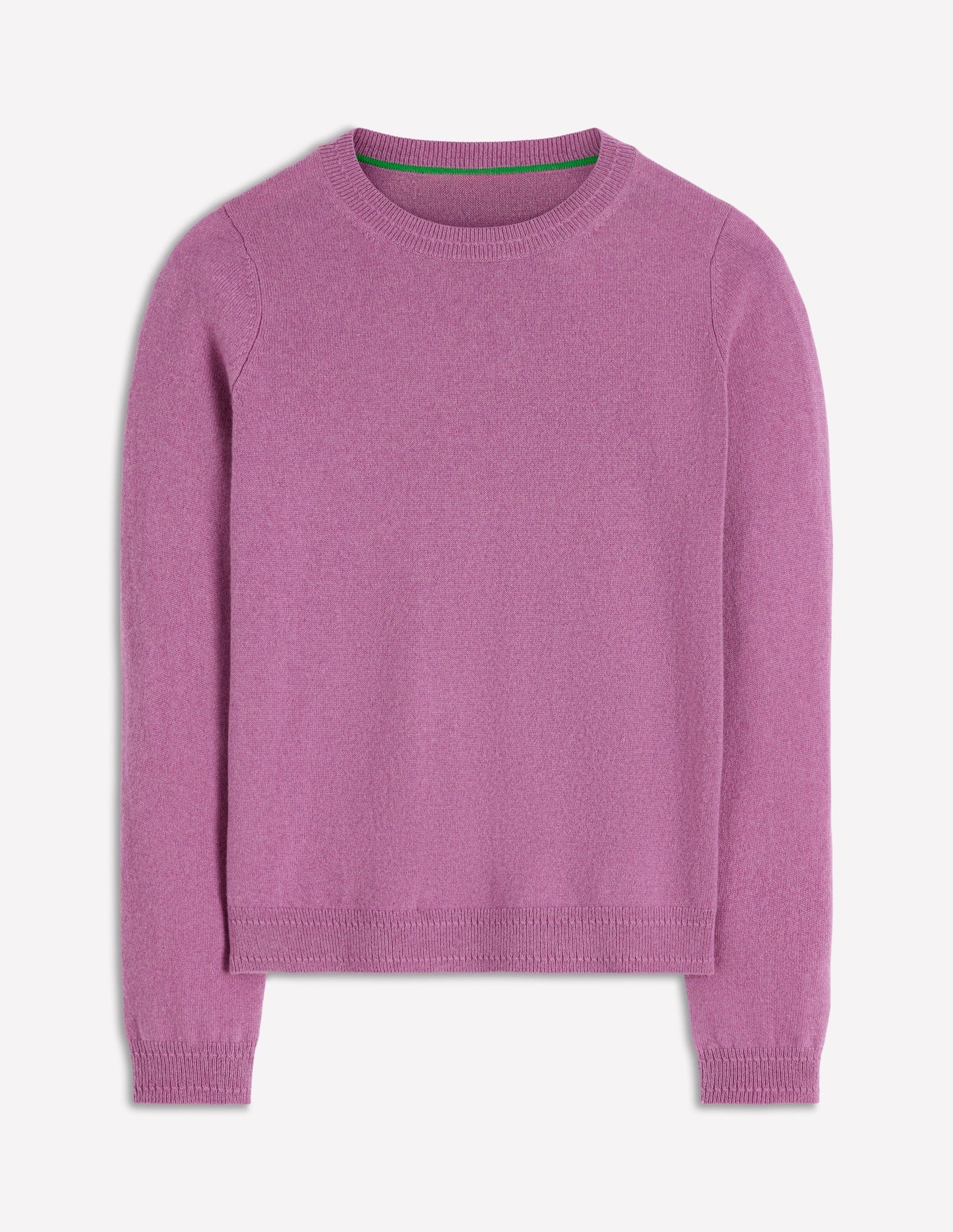 Eva Cashmere Crew Neck Sweater-Clover Purple