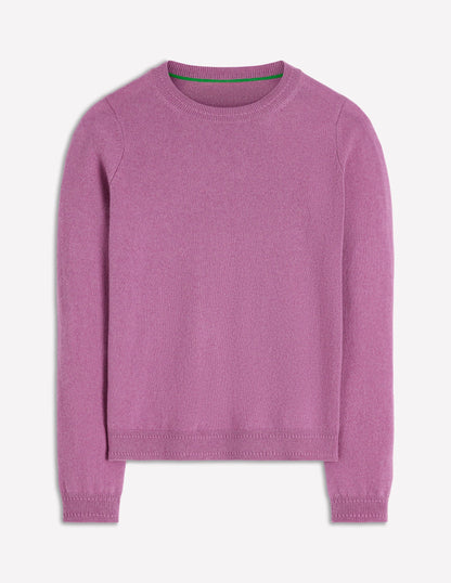 Eva Cashmere Crew Neck Sweater-Clover Purple-7