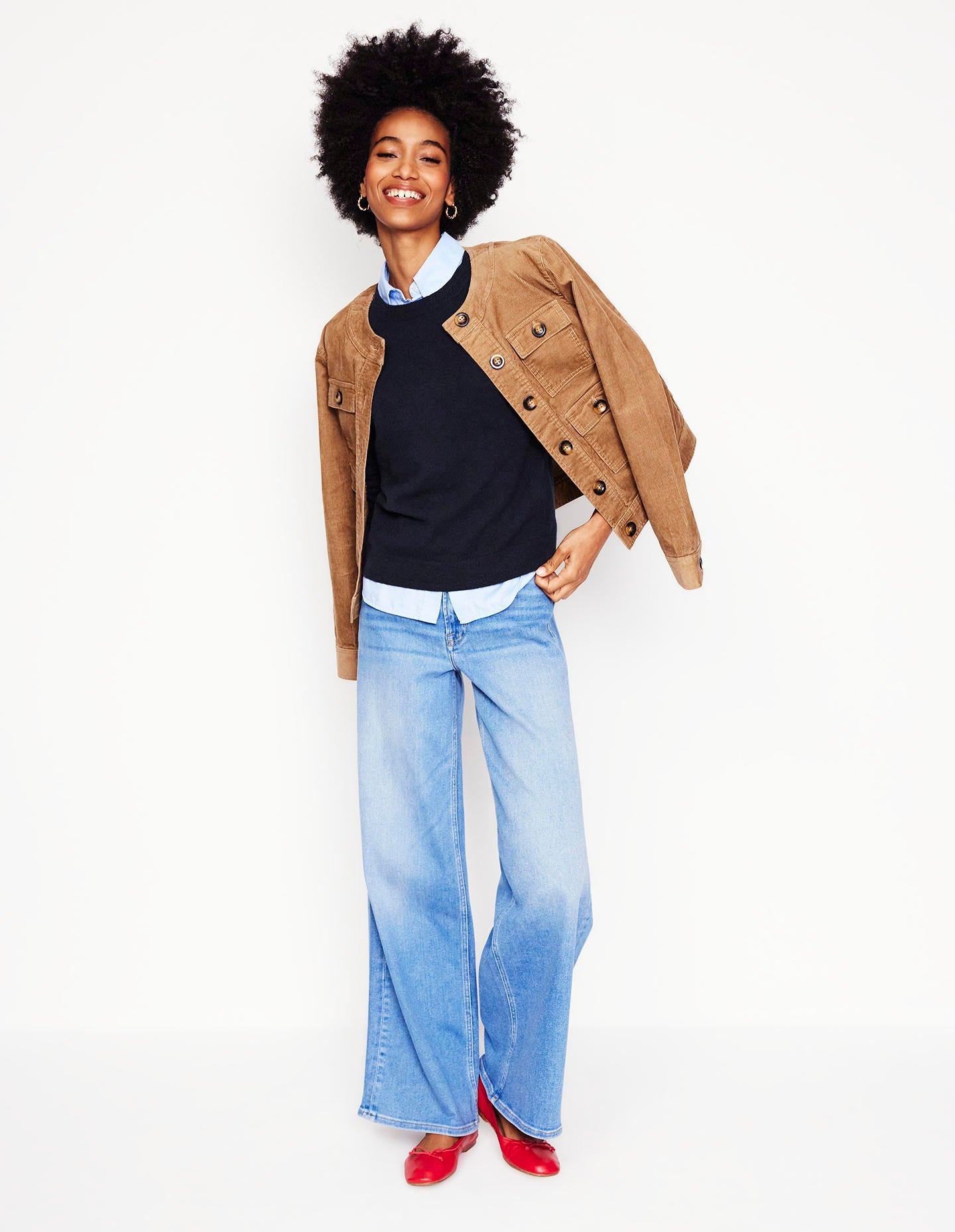 Eva Cashmere Crew Neck Sweater-Navy-5