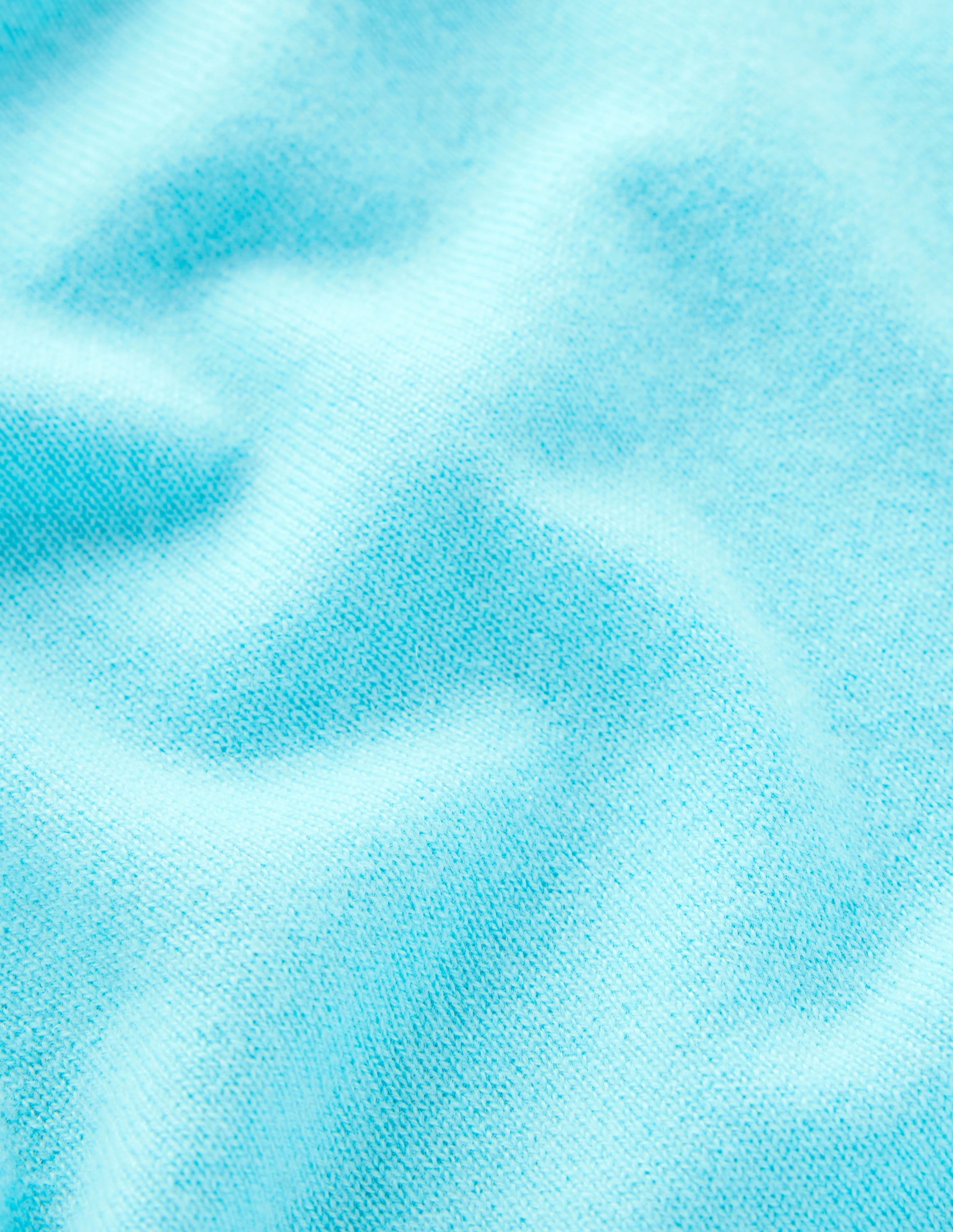 Eva Cashmere Crew Neck Sweater-Caribbean Blue - Image 6