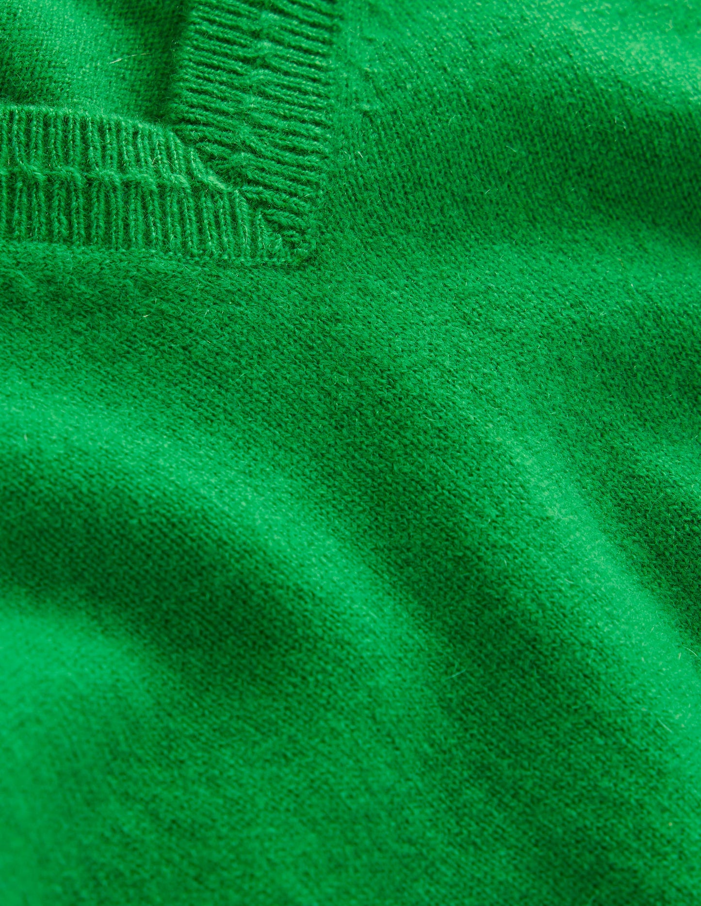 Eva Cashmere V-Neck Sweater-Paradise Green