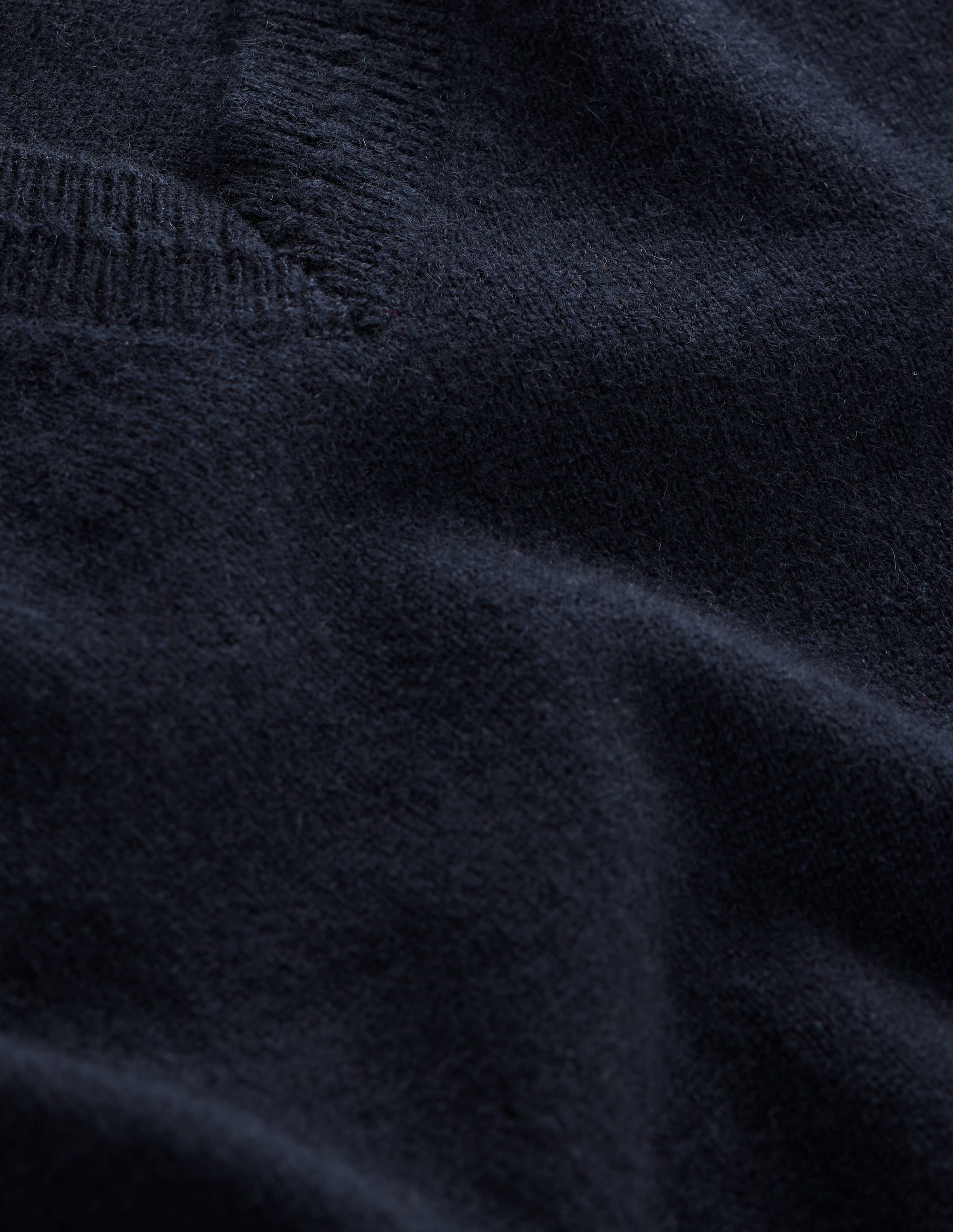 Eva Cashmere V-Neck Sweater-Navy - Image 7