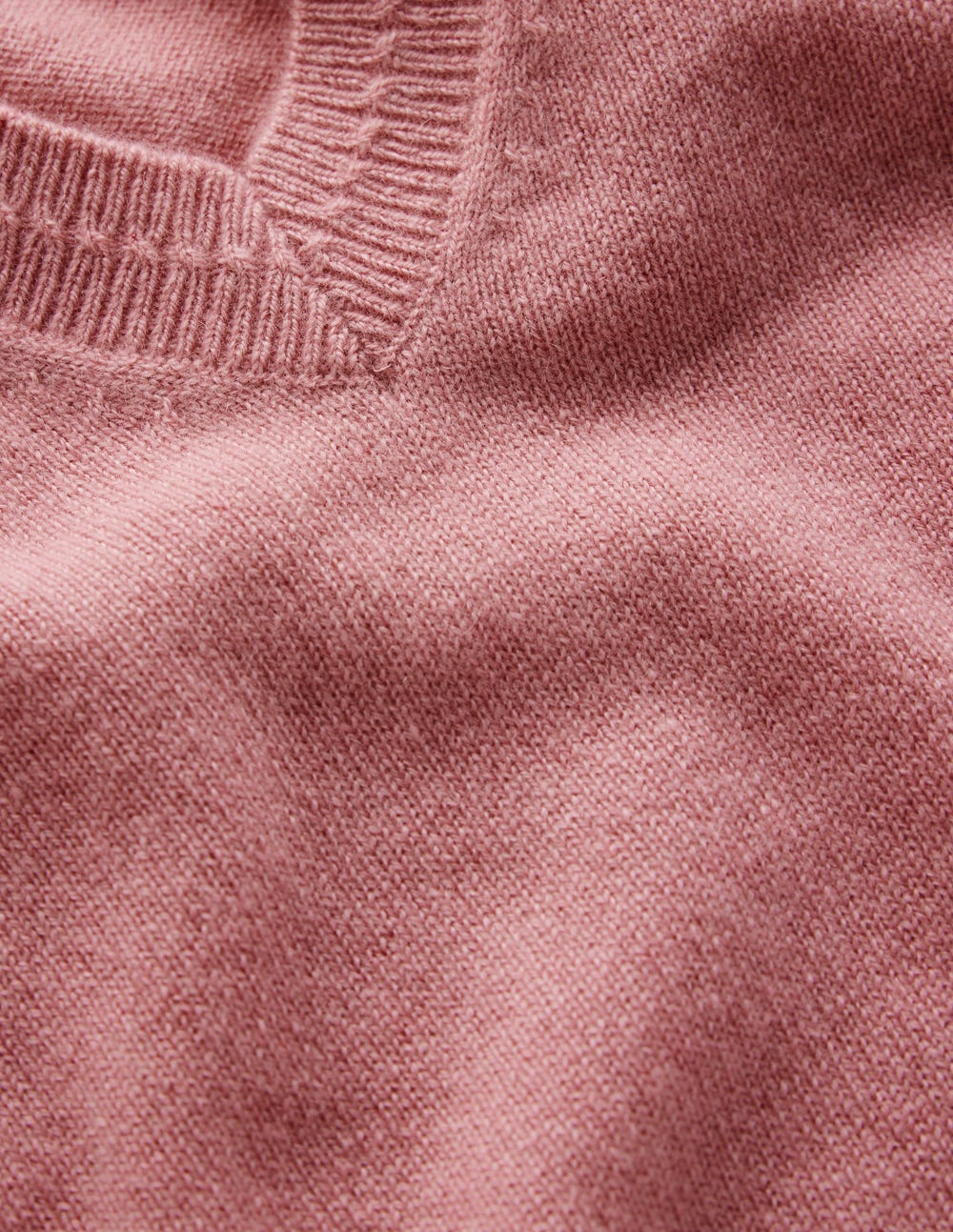 Eva Cashmere V-Neck Sweater-Camelia Pink-7