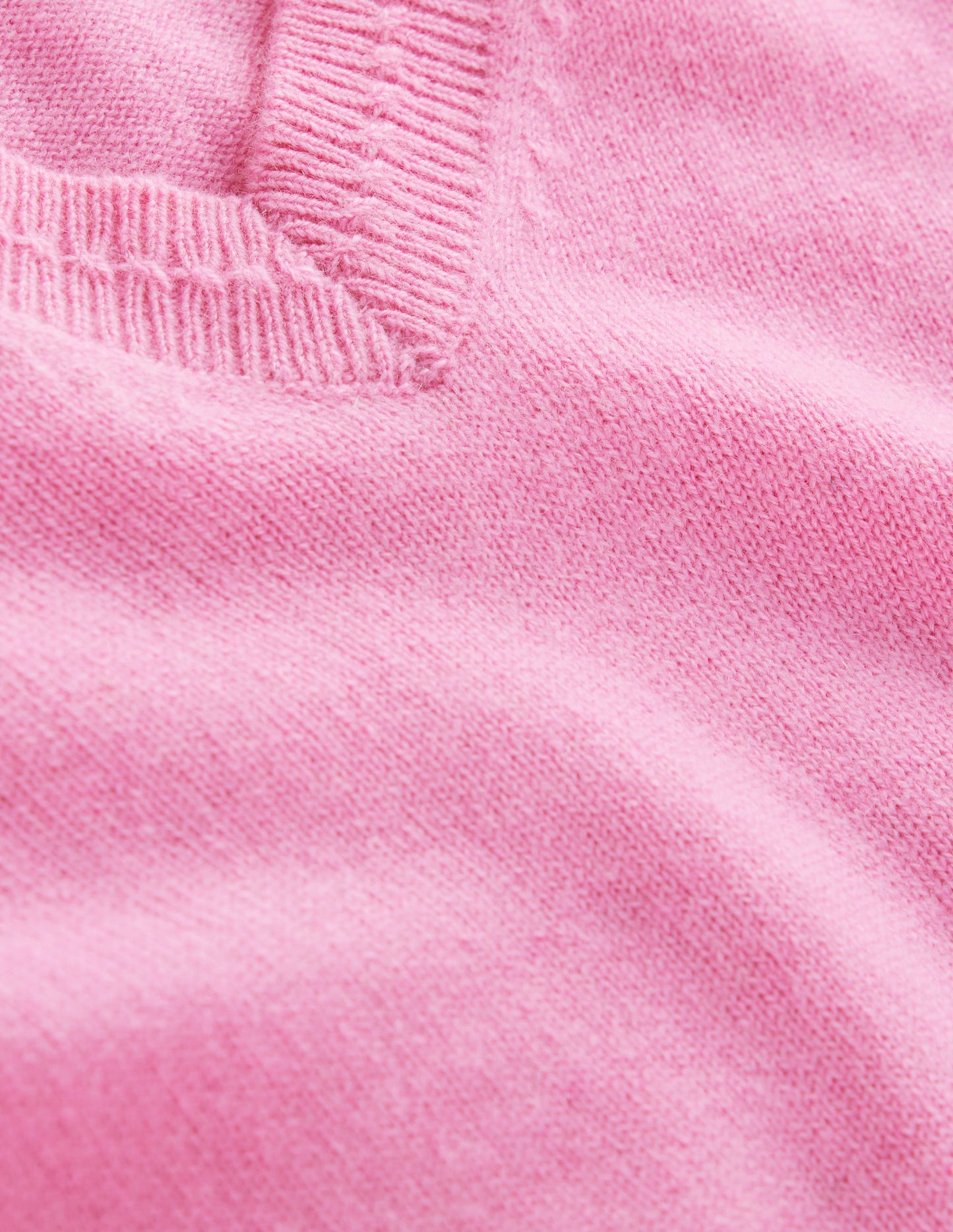 Eva Cashmere V-Neck Sweater-Meadowsweet Pink