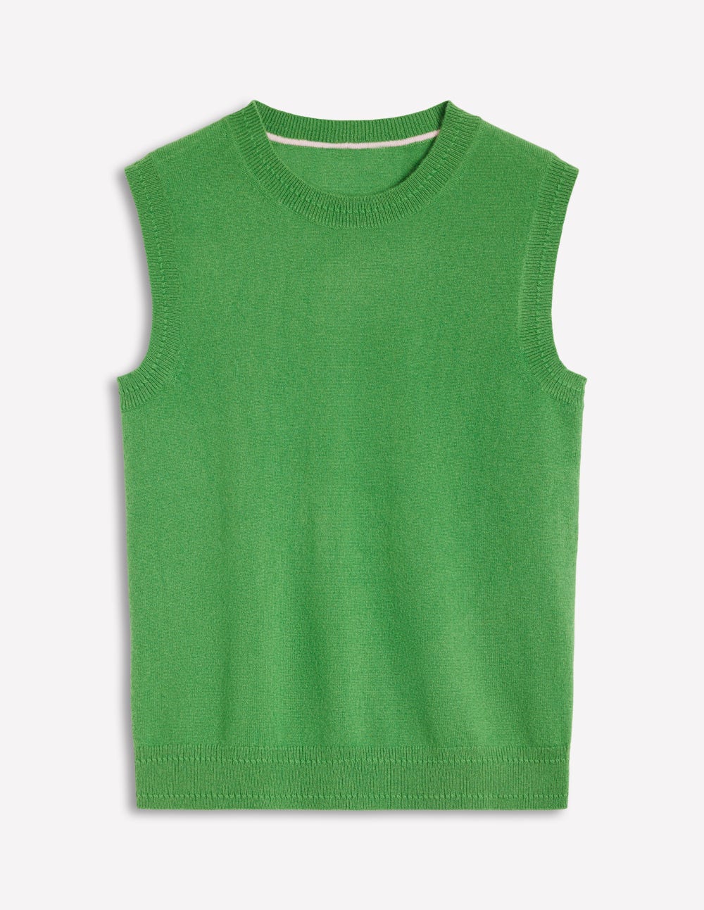 Eva Cashmere Vest-Paradise Green