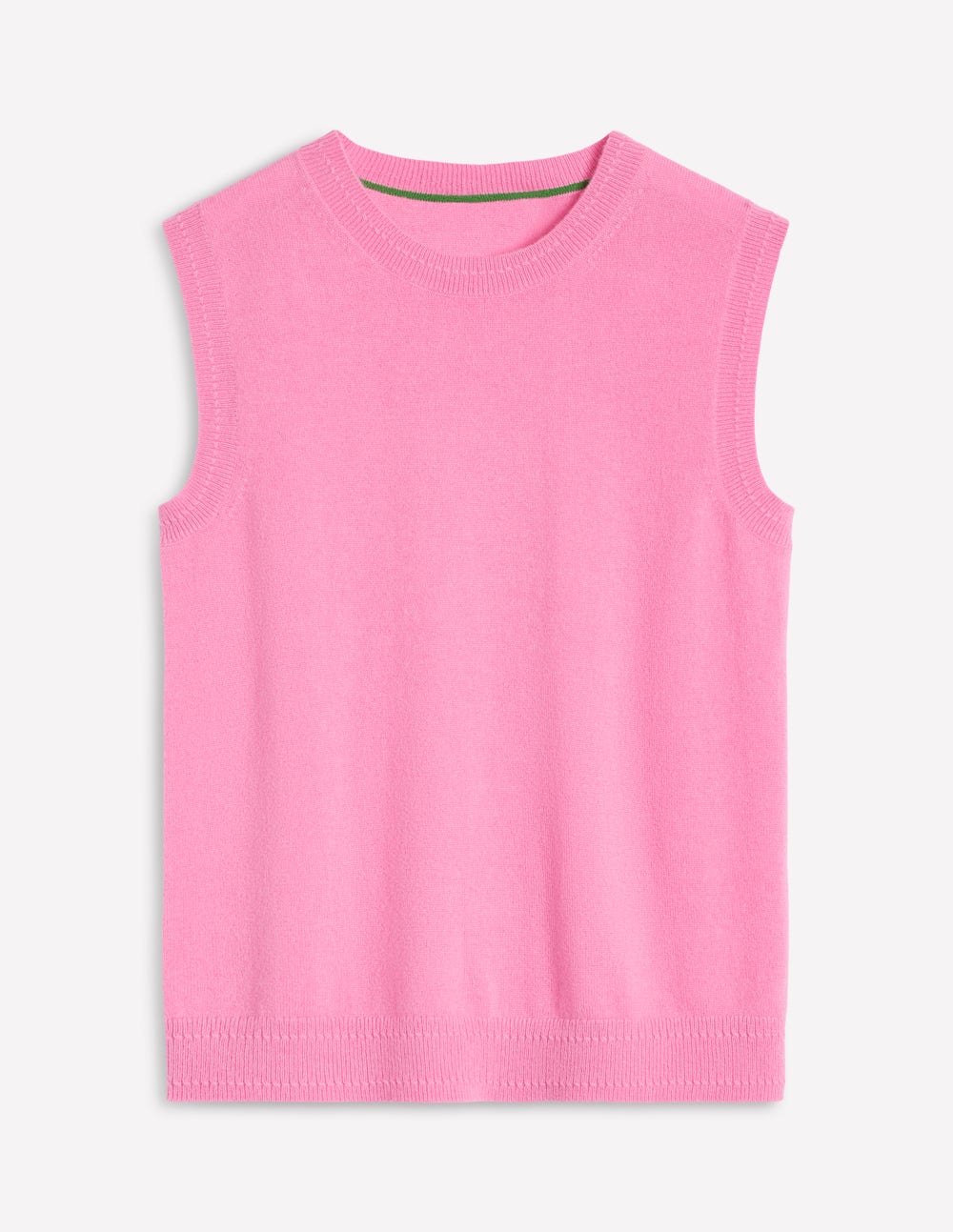 Eva Cashmere Vest-Meadowsweet Pink - Image 6