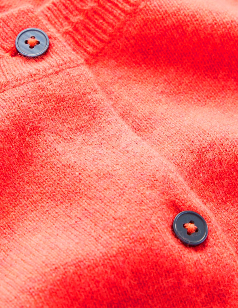 Eva Cashmere Crew Cardigan-Fiery Orange Melange-7