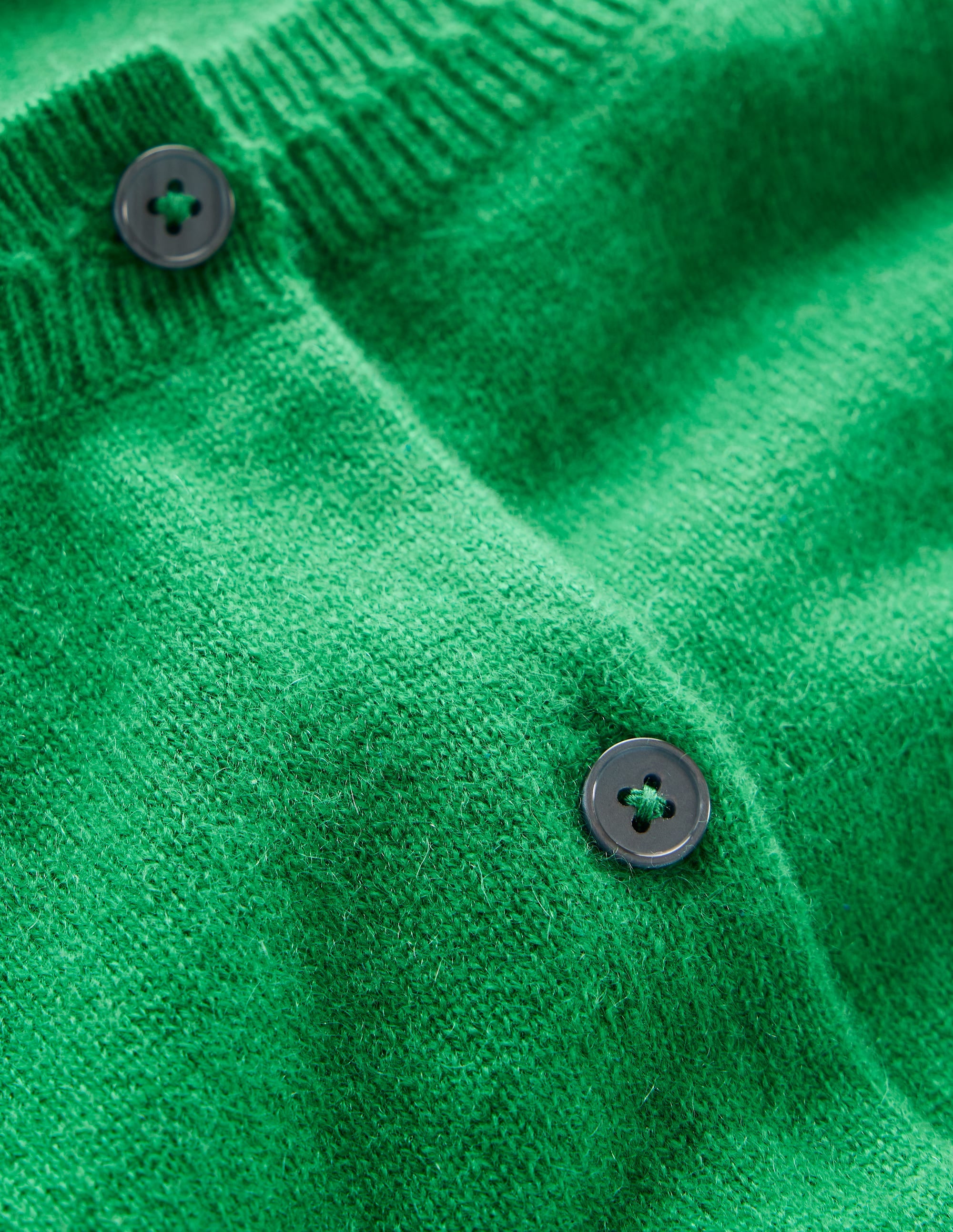 Eva Cashmere Cropped Cardigan-Rich Emerald - Image 6
