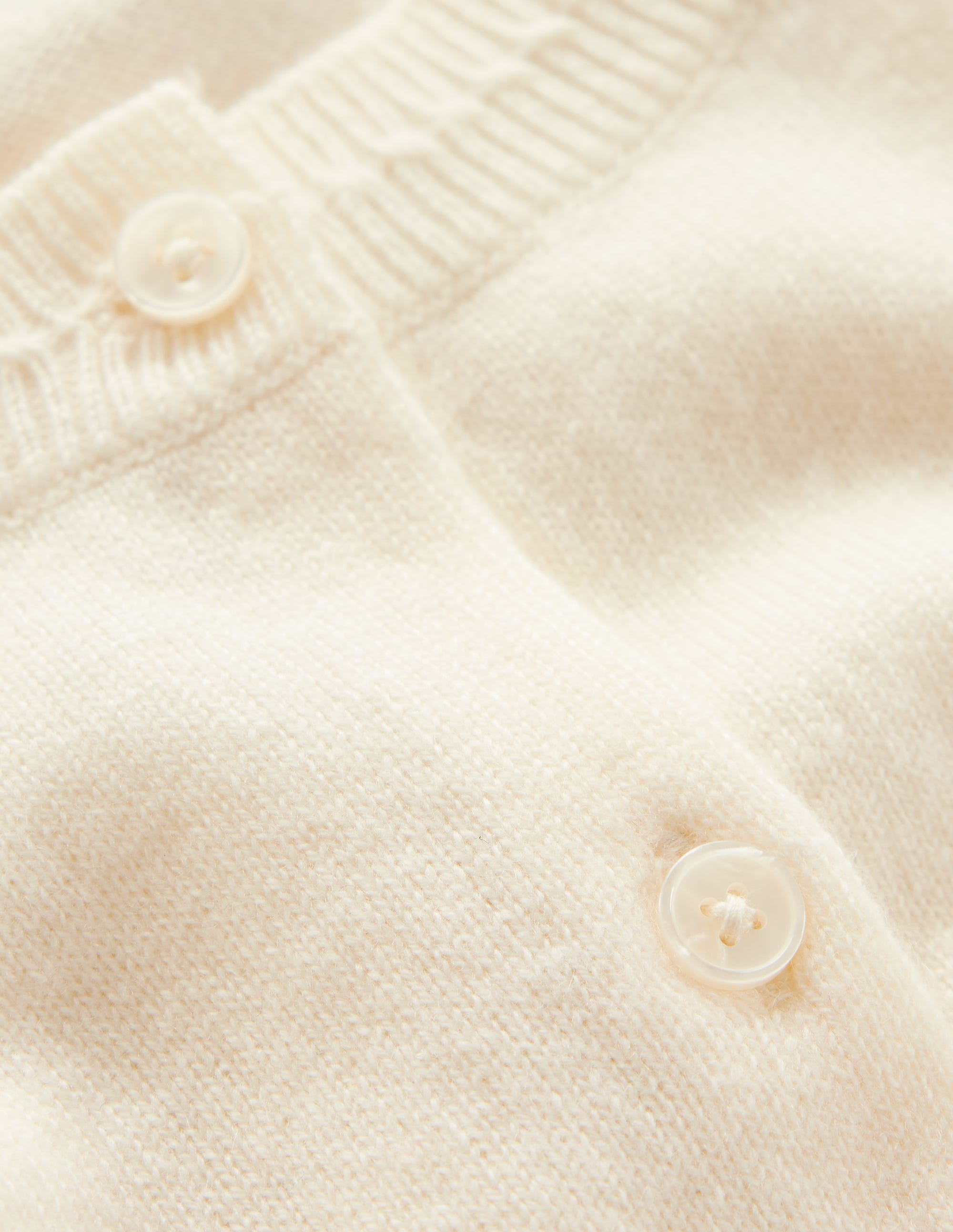 Eva Cashmere Cropped Cardigan-Warm Ivory - Image 6