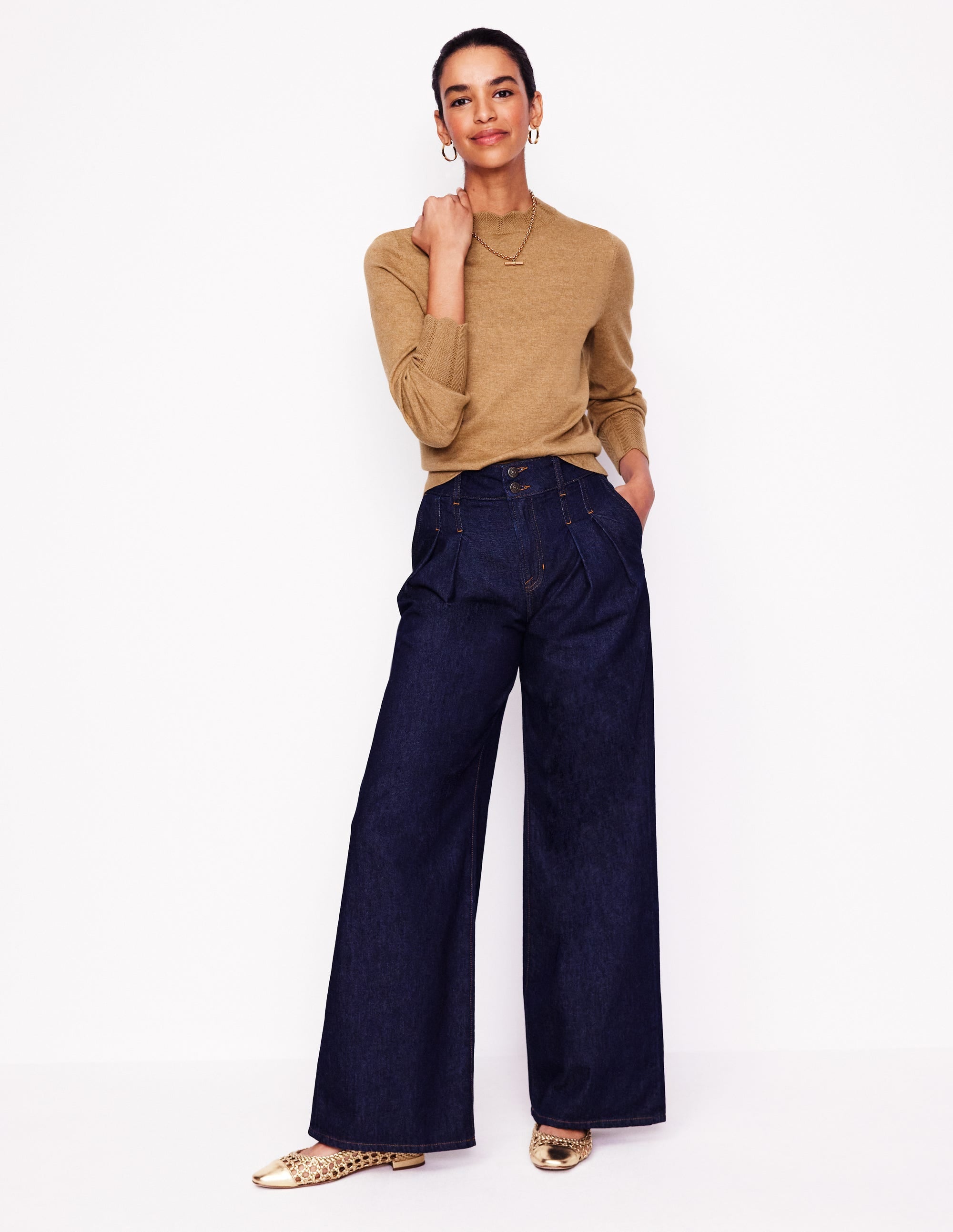 Imi Scalloped Sweater-Fall Leaf - Image 4