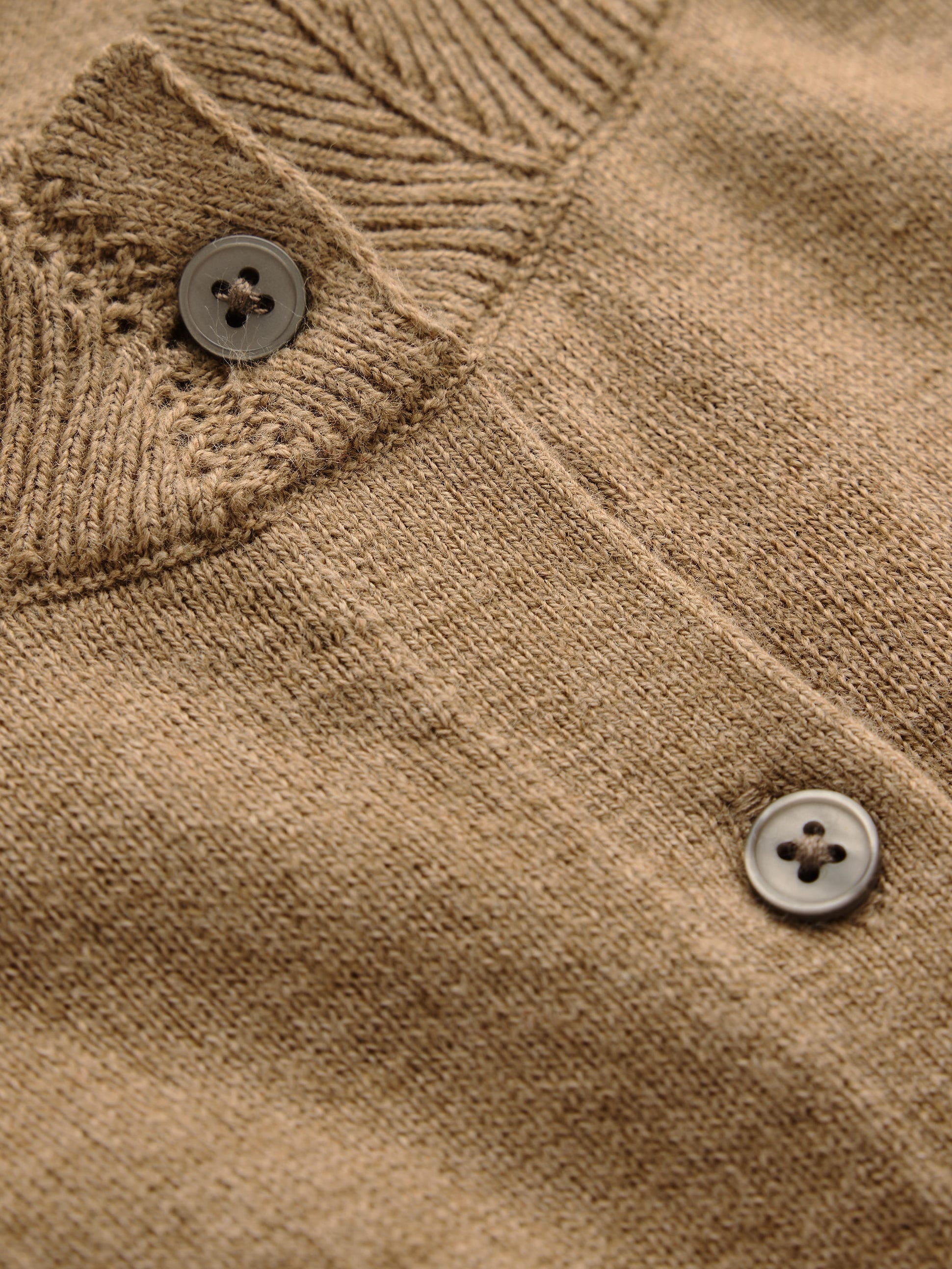 Imi Scalloped Cardigan-Fall Leaf Brown - Image 6