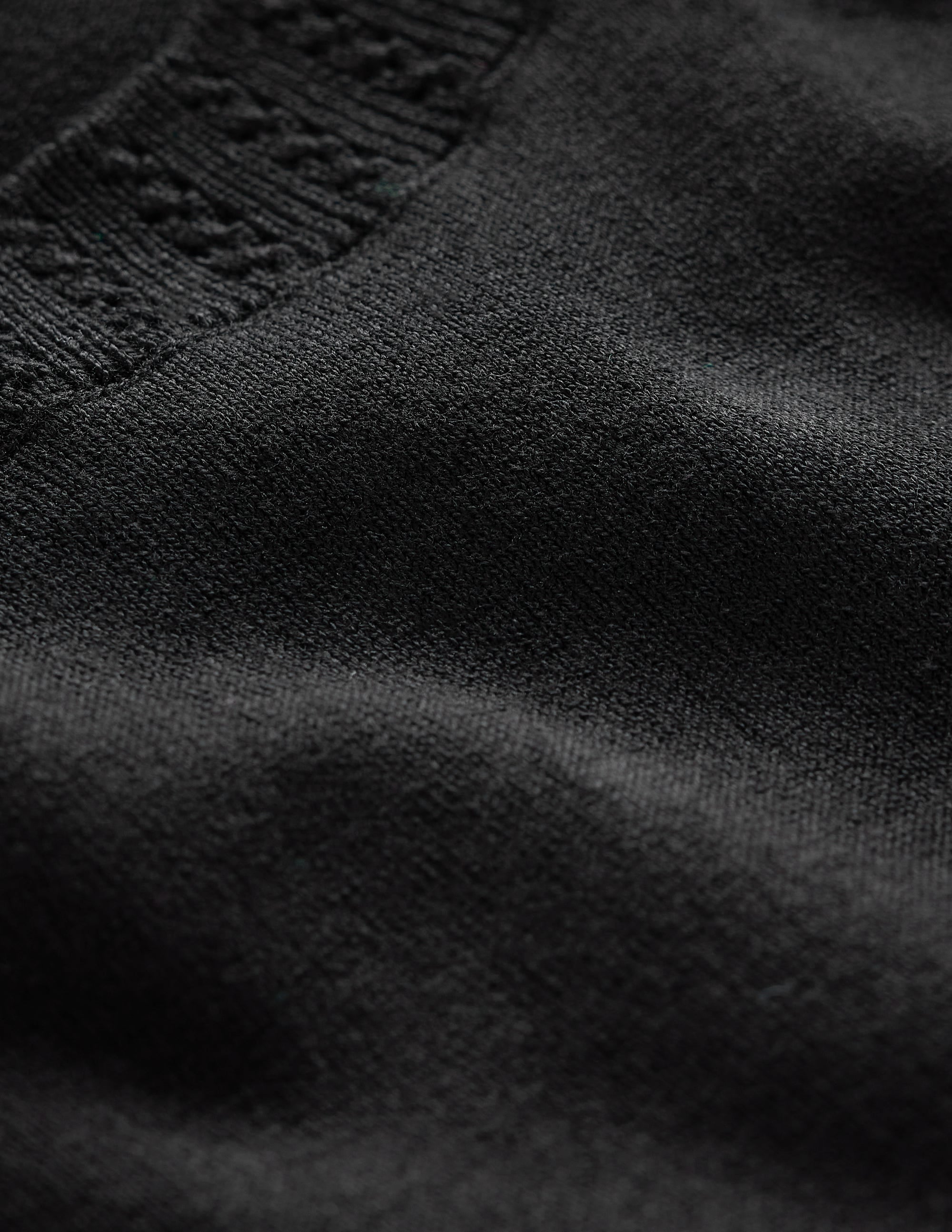 Emilia Cotton Crew Neck Vest-Black - Image 7