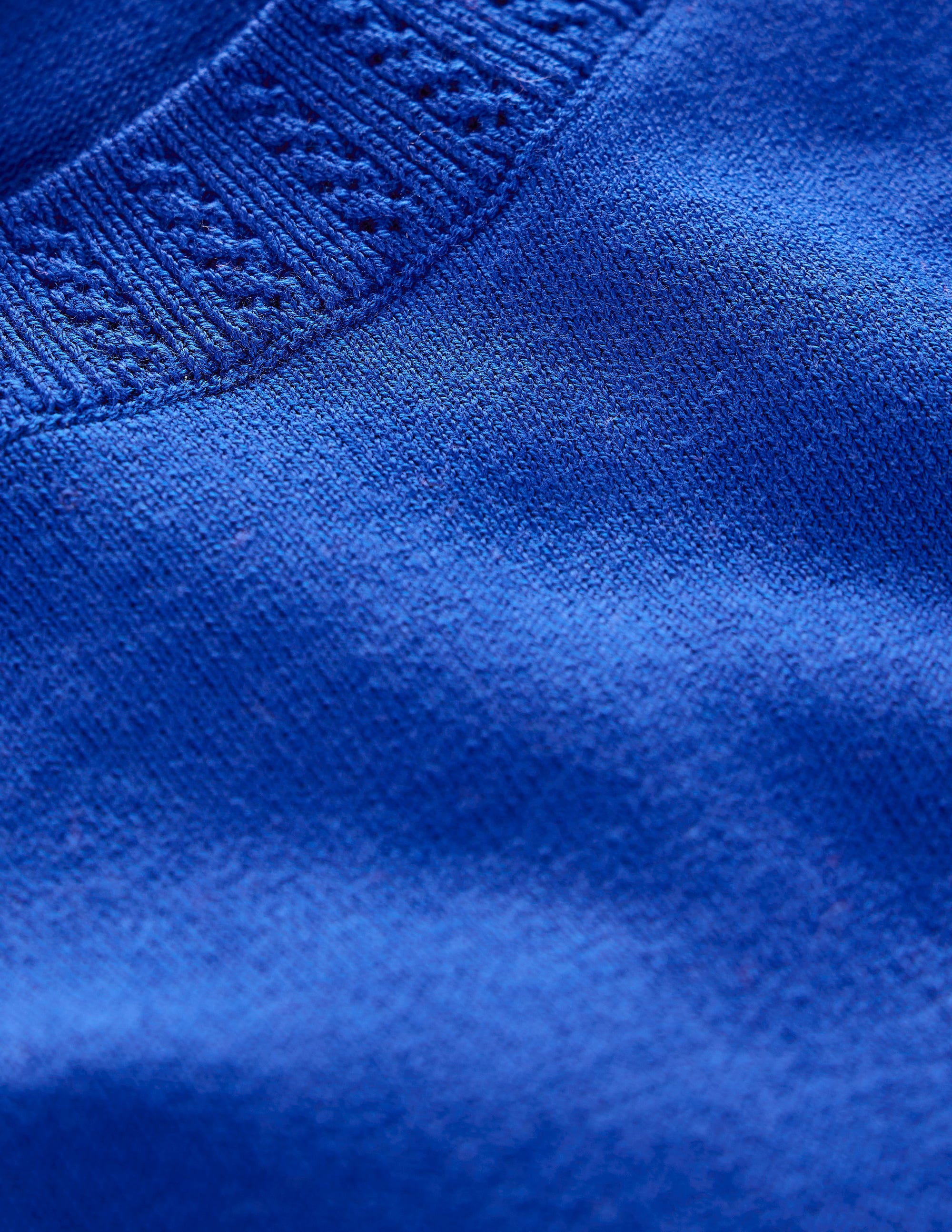 Emilia Cotton Crew T-shirt-Bright Blue - Image 6