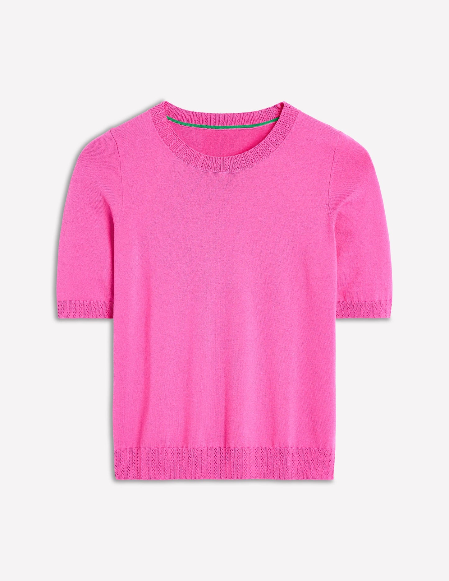 Emilia Cotton Crew T-shirt-Tickled Pink