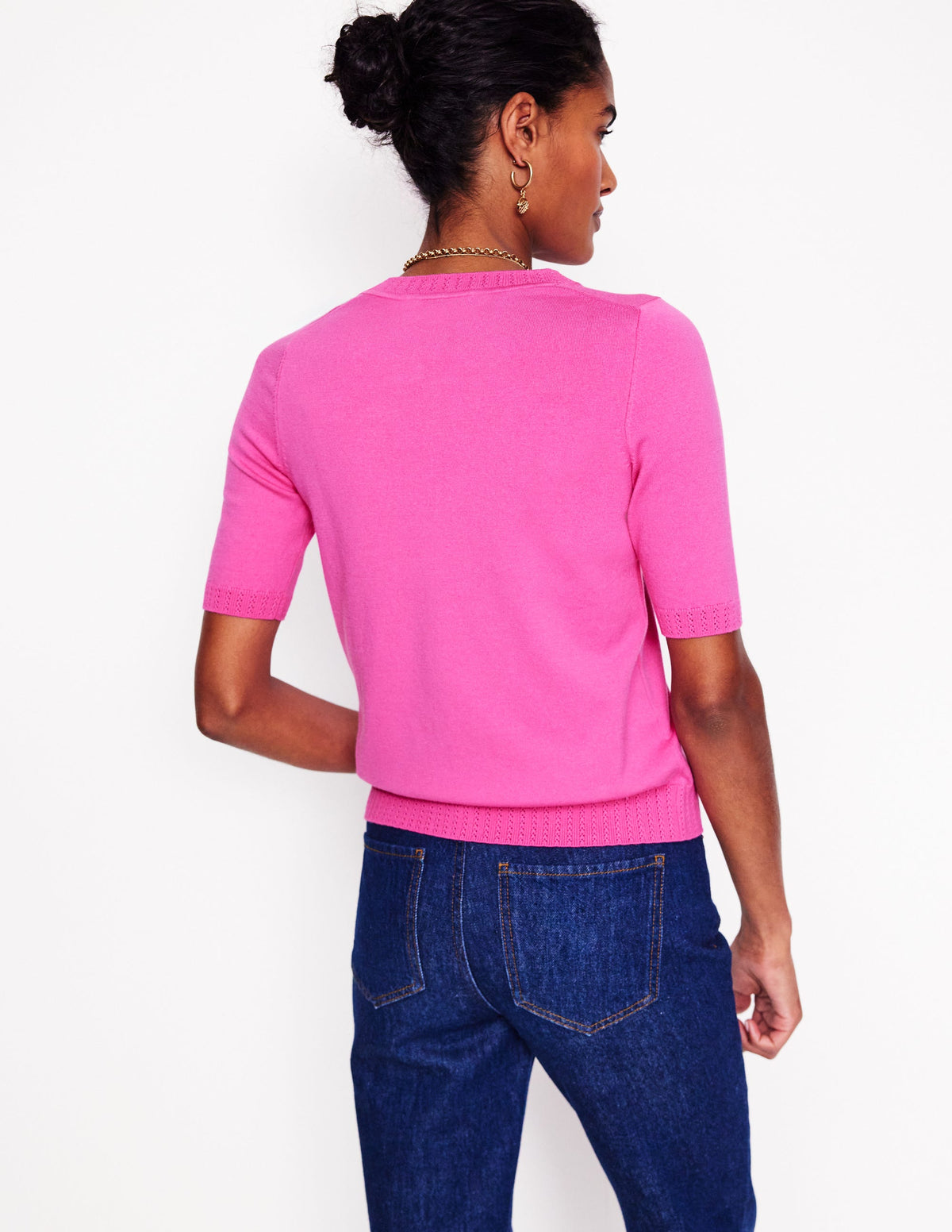 Emilia Cotton Crew T-shirt-Tickled Pink - Image 3