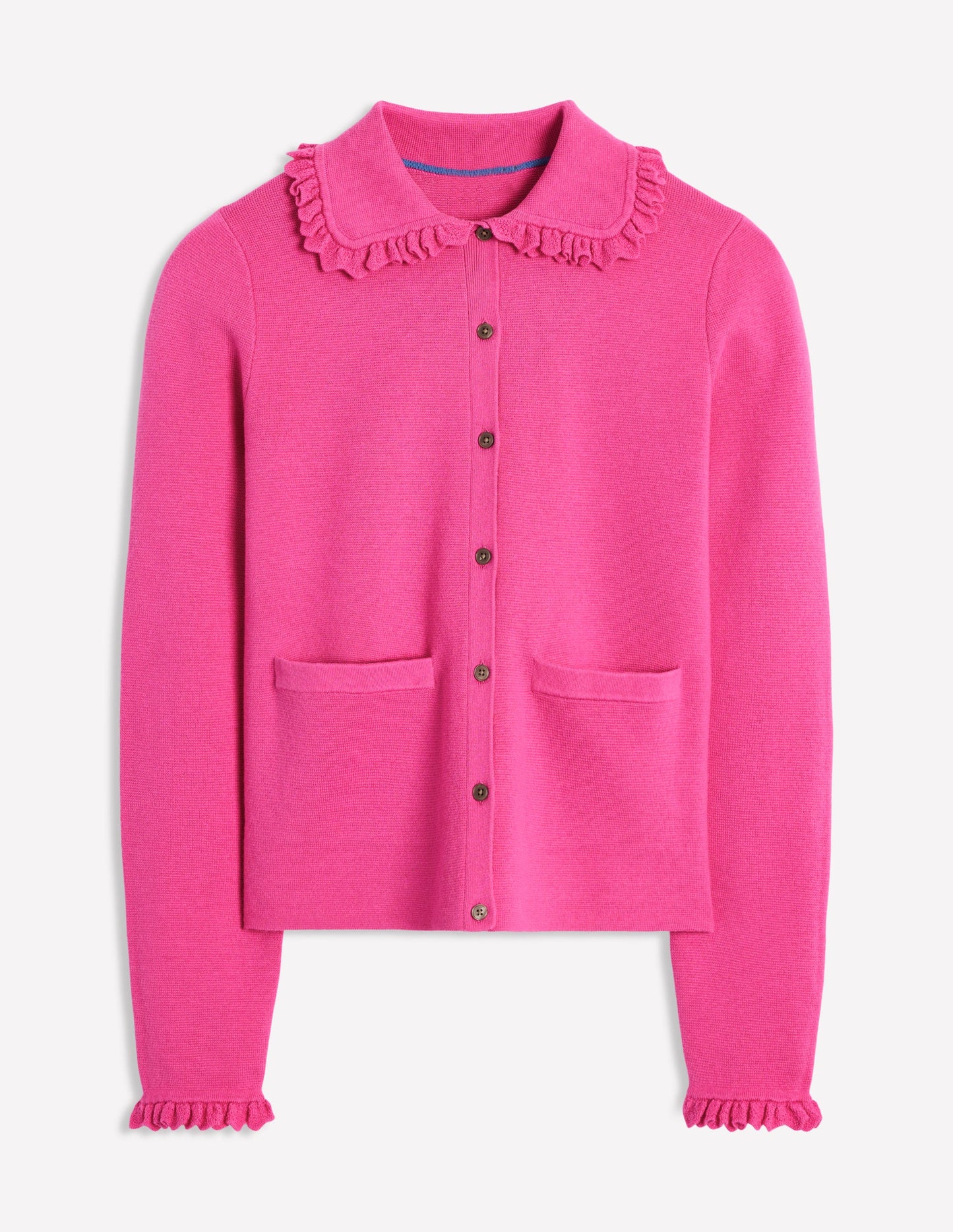 Jessie Frill Collared Cardigan-Sorbet Pink