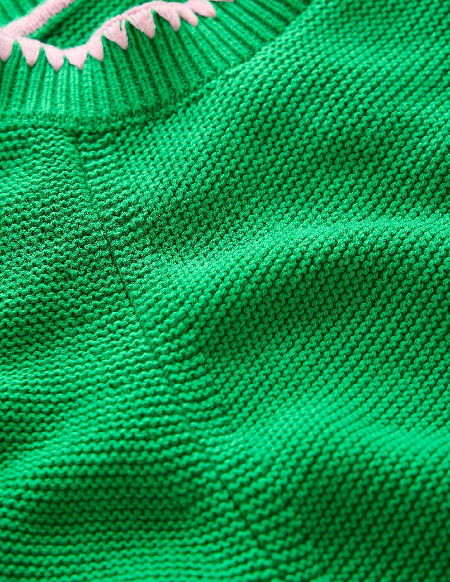 Lena Stitch Detail Sweater-Rich Emerald