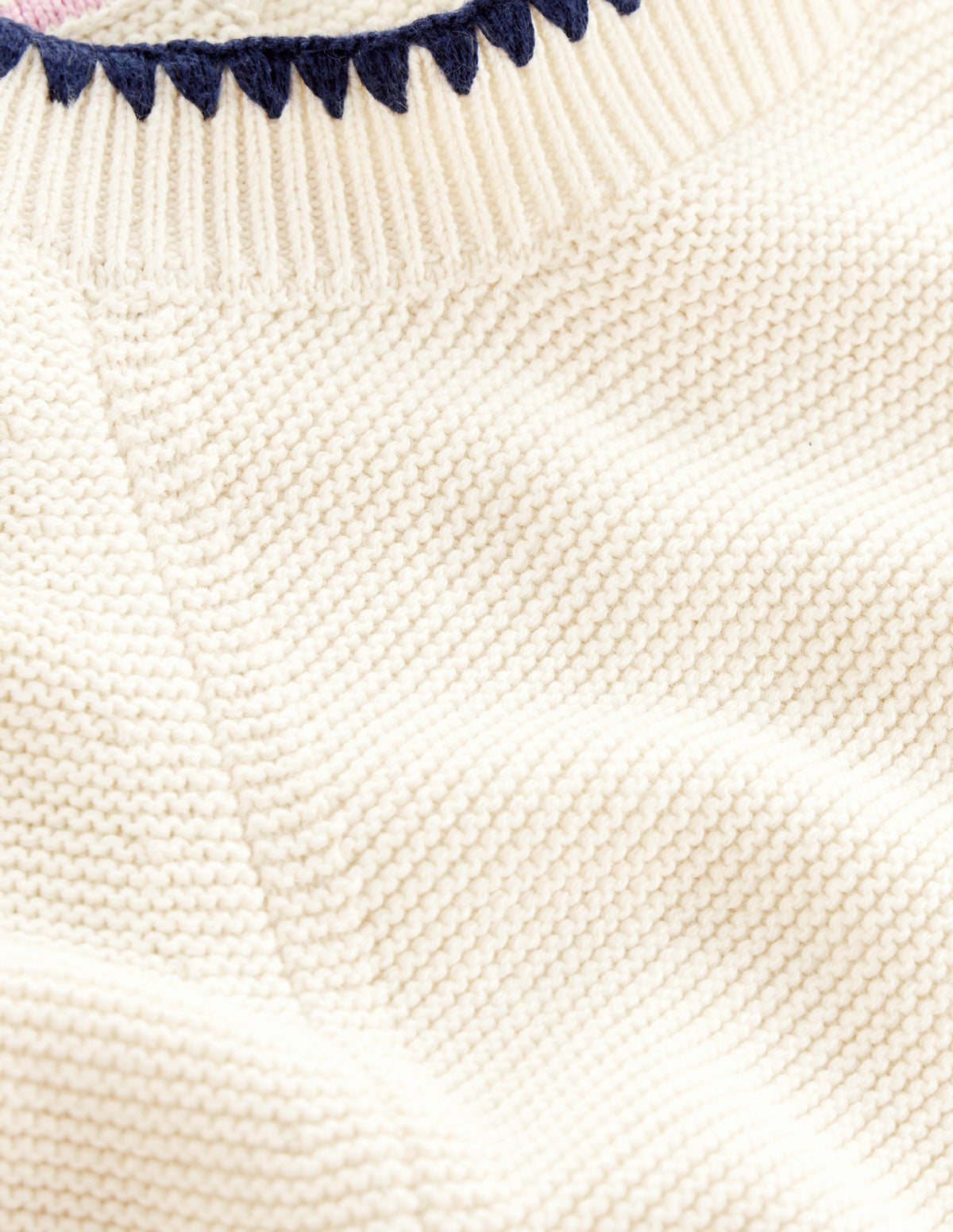 Lena Stitch Detail Sweater-Warm Ivory - Image 6