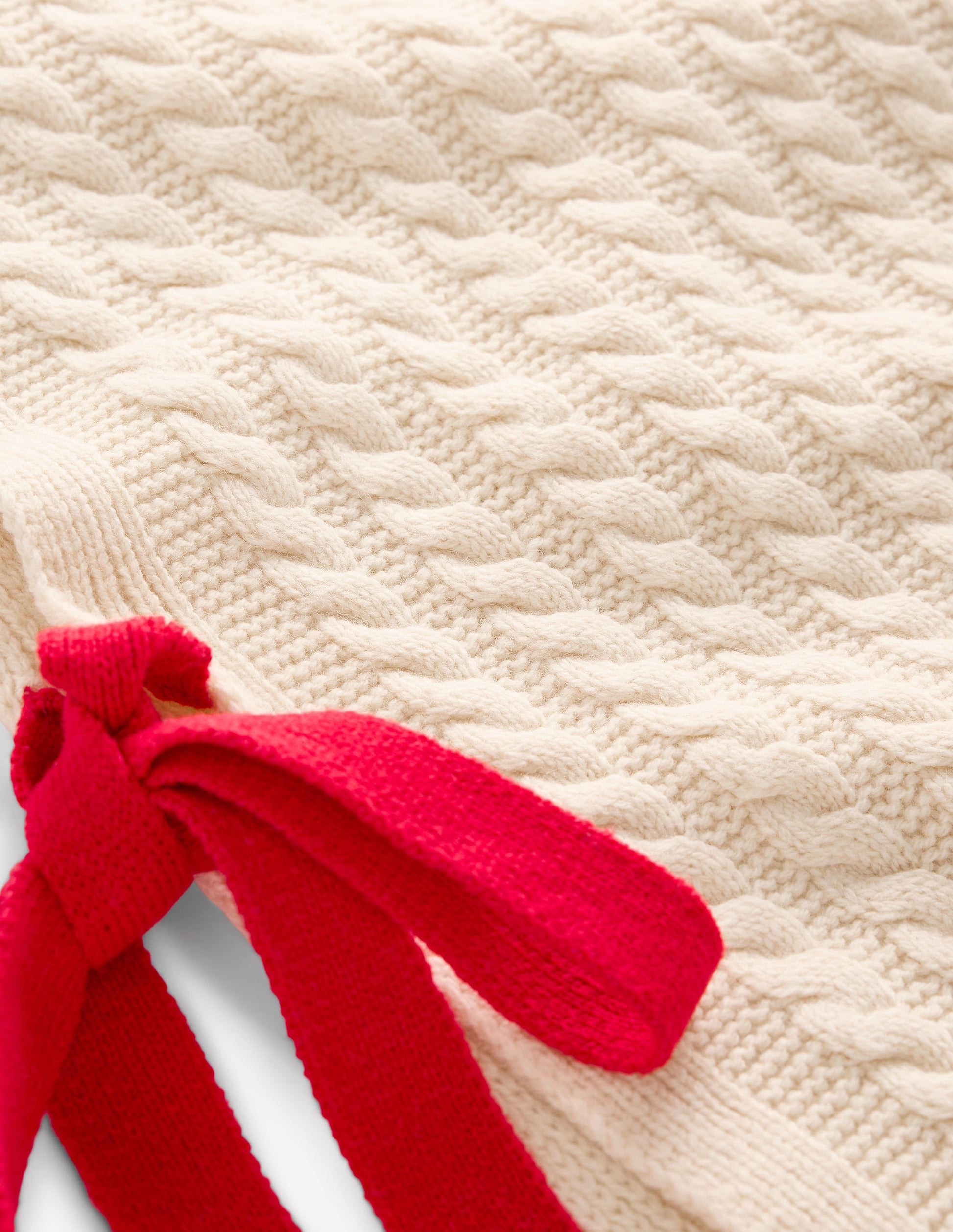 Cable Knit Wool Vest-Warm Ivory-7