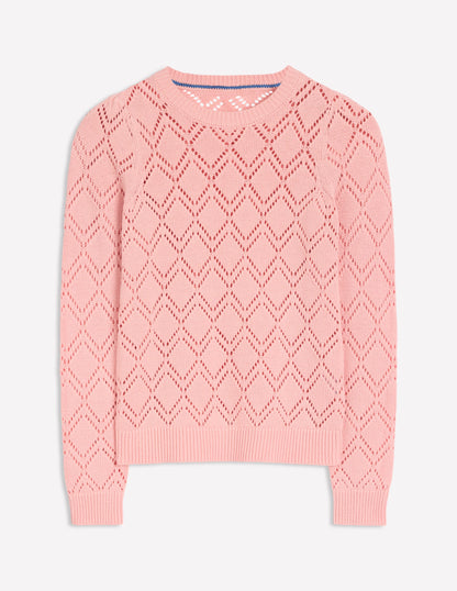 Enid Puff Sleeve Sweater-Milkshake