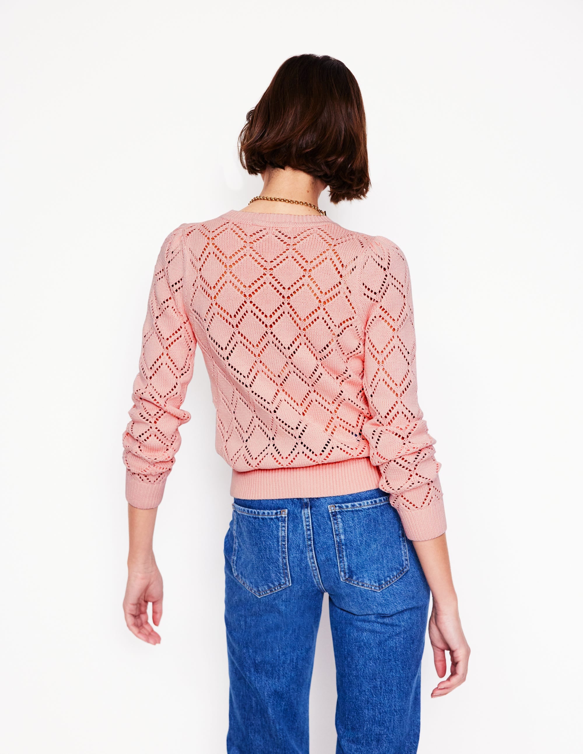 Enid Puff Sleeve Sweater-Milkshake - Image 3
