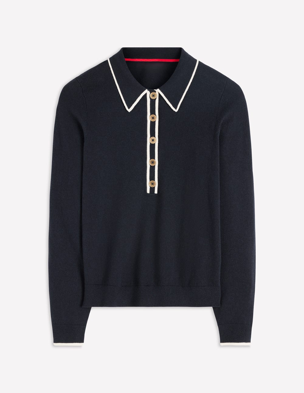 Liz Henley Sweater-Navy - Image 5