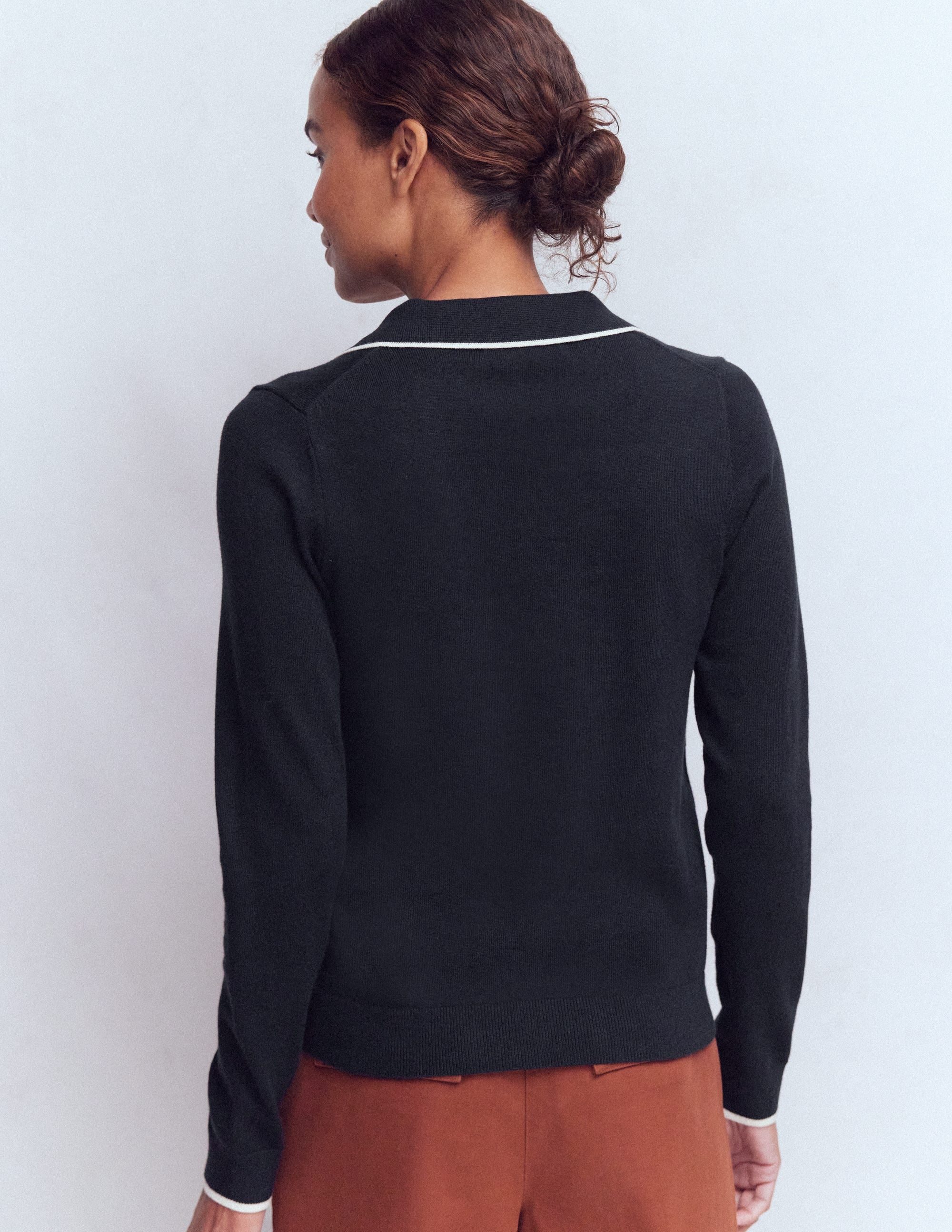 Liz Henley Sweater-Navy - Image 3