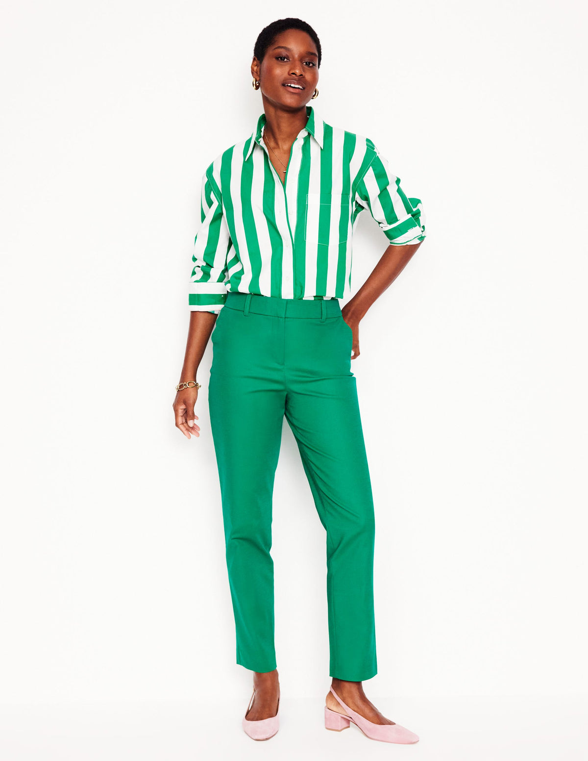Richmond 7/8 Pants-Rich Emerald - Image 1