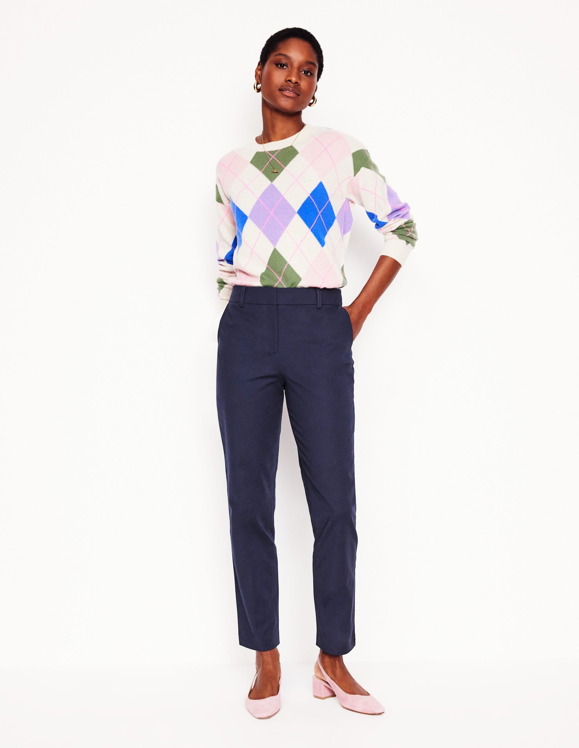 Richmond 7/8 Pants-Navy - Image 1