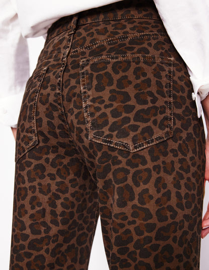 Girlfriend Jeans-Leopard