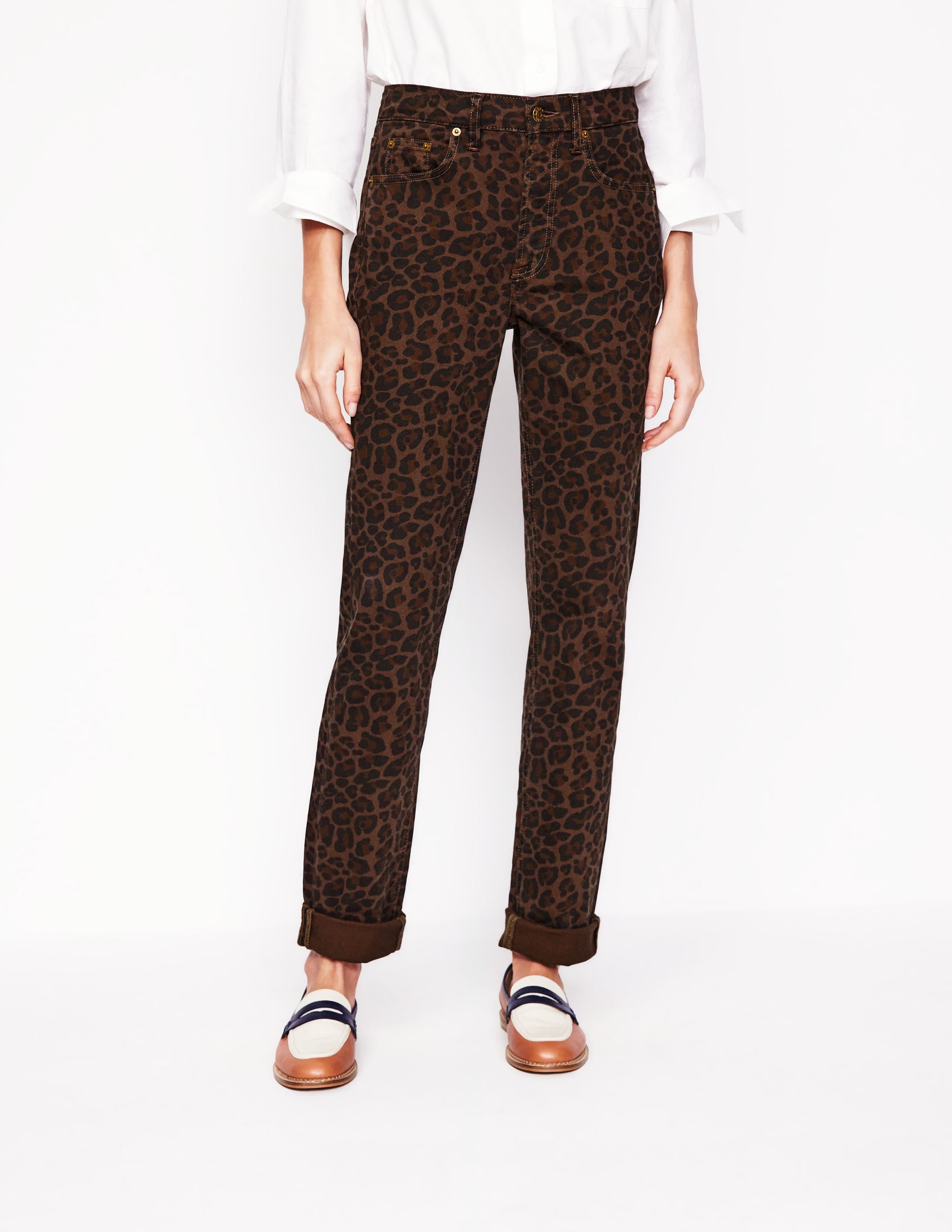 Girlfriend Jeans-Leopard - Image 2