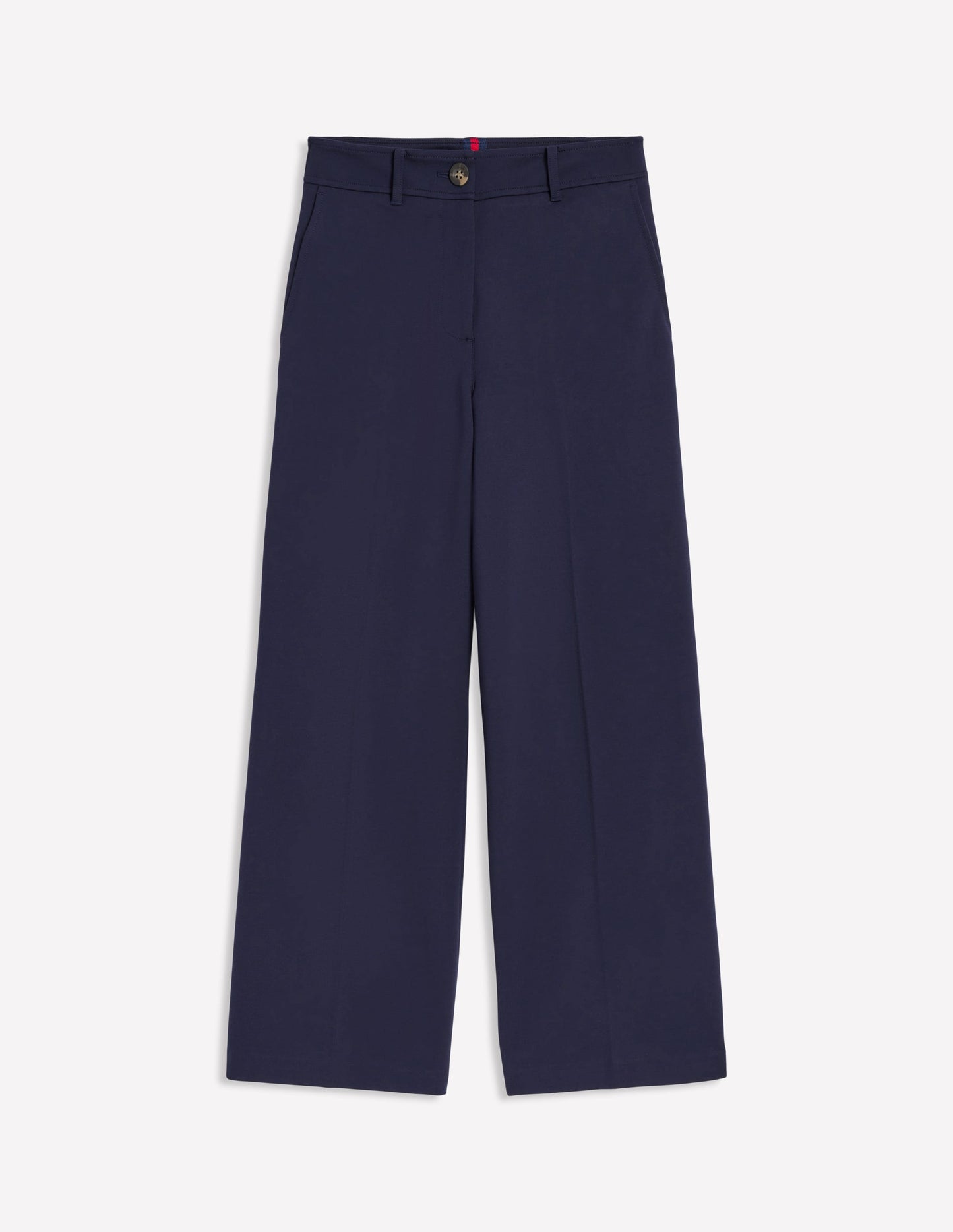 Cropped Ponte Pants-Navy