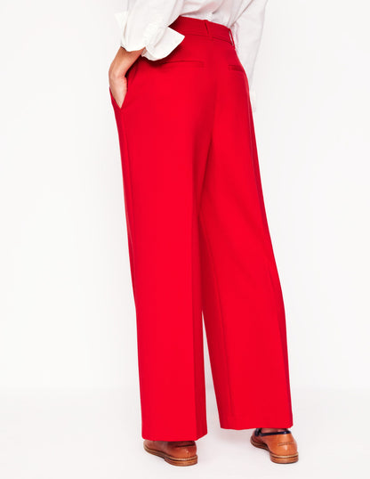 Cropped Ponte Pants-Hot Pepper