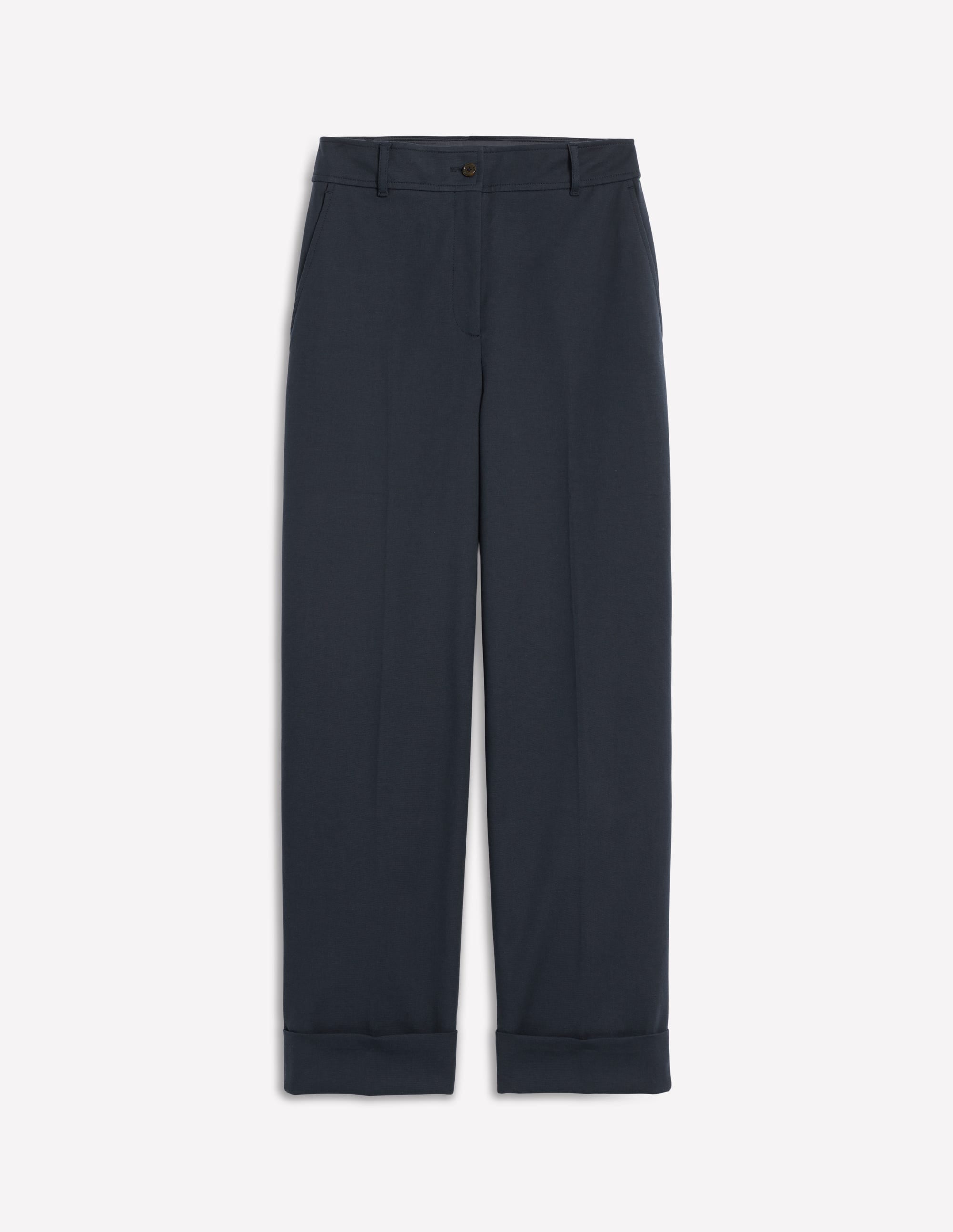 Turn Up Pants-Navy - Image 5