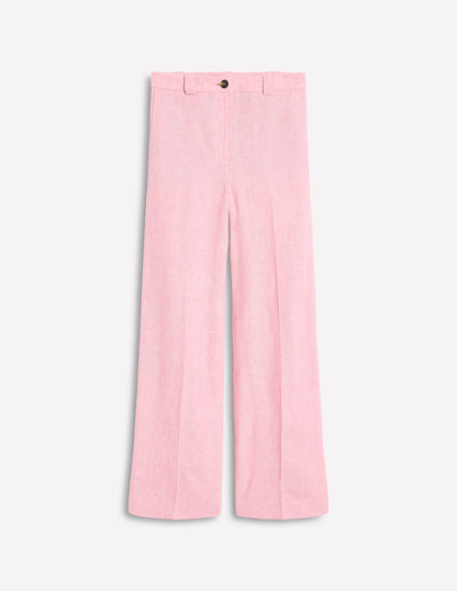 Westbourne Linen Pants-Meadowsweet Pink Chambray