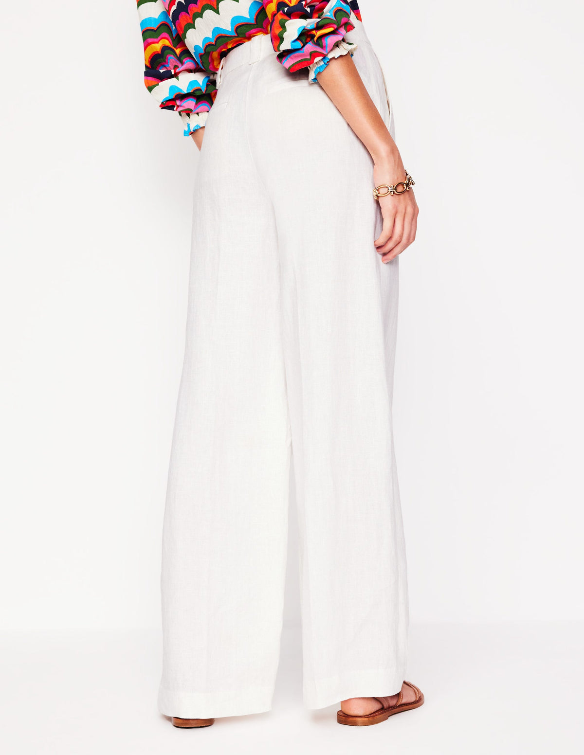 Westbourne Linen Pants-White - Image 3