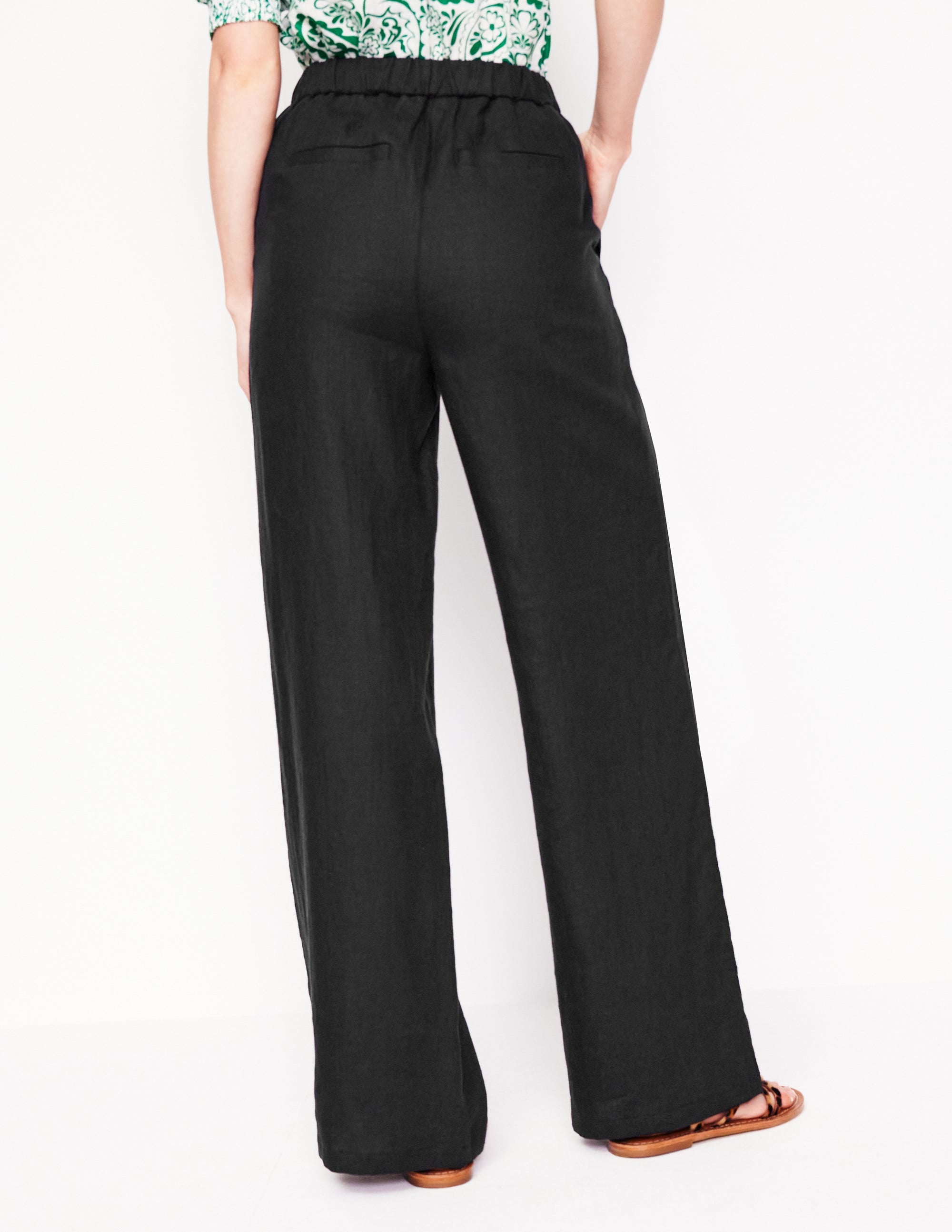 Dulwich Linen Pants-Black - Image 4