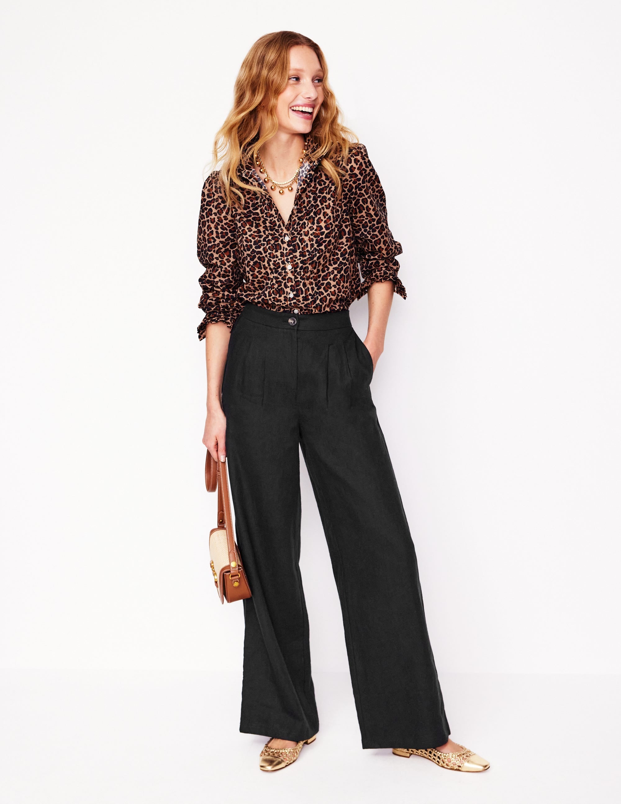 Dulwich Linen Pants-Black - Image 6