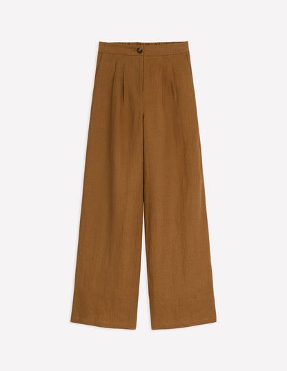 Dulwich Linen Pants-Gingerbread