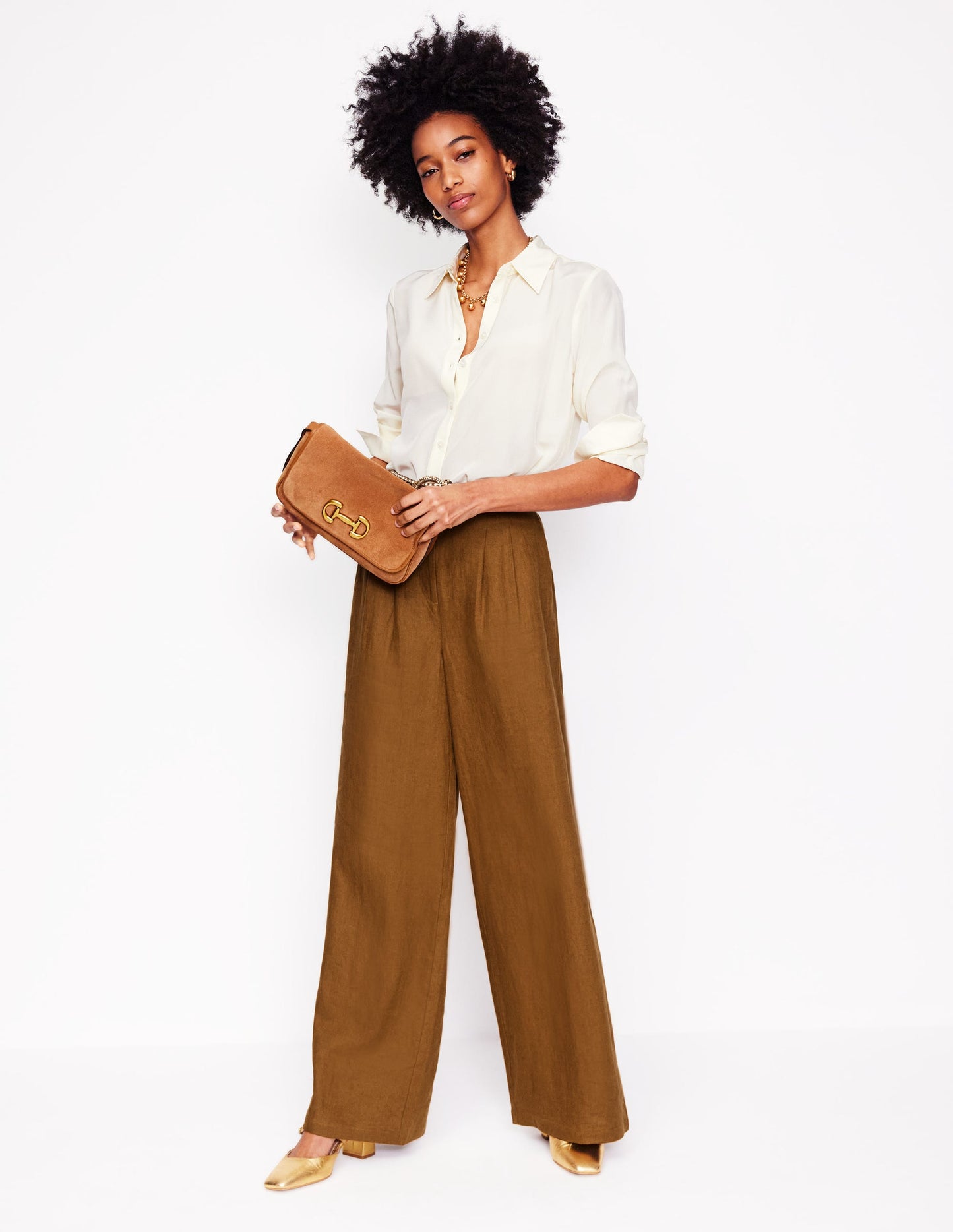 Dulwich Linen Pants-Gingerbread