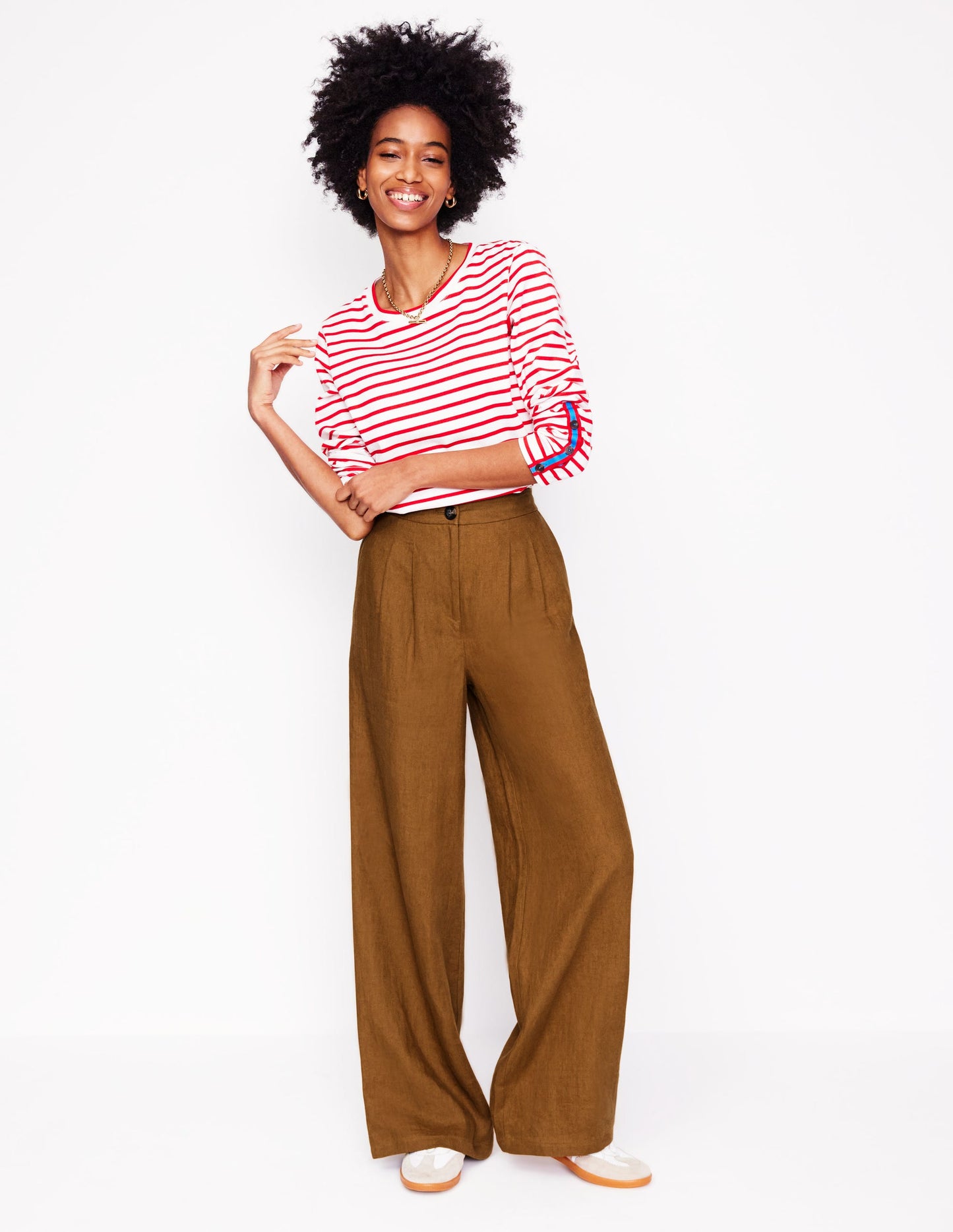 Dulwich Linen Pants-Gingerbread