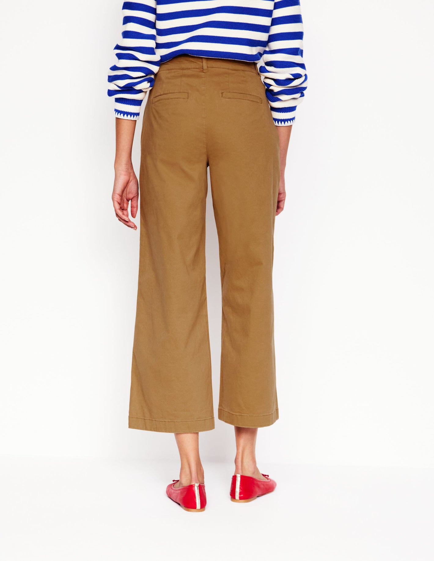 Barnsbury Crop Chino Pants-Hazelnut Brown