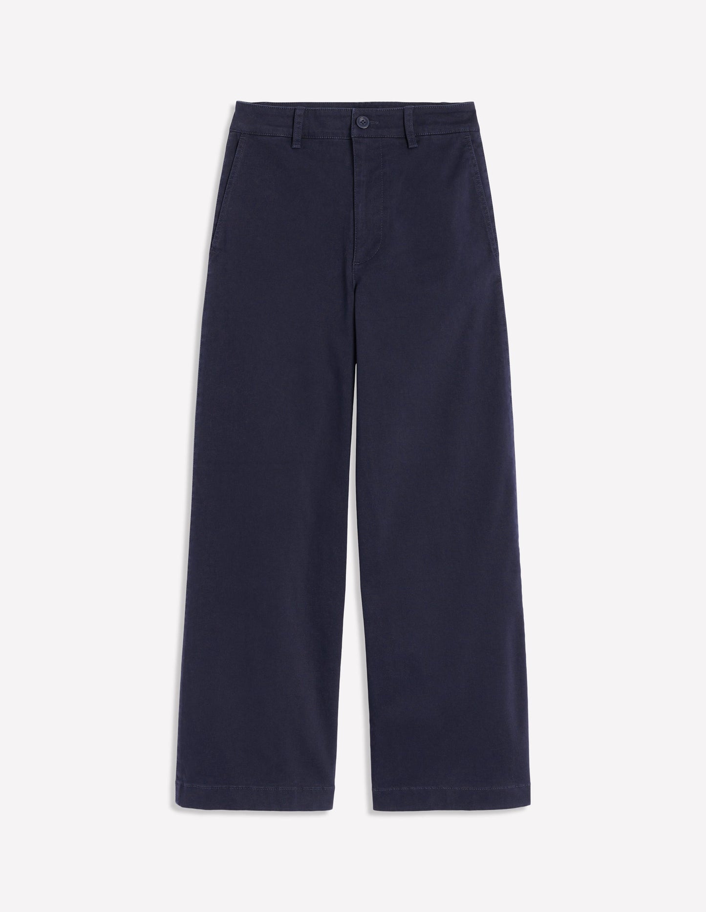 Barnsbury Crop Chino Pants-Navy